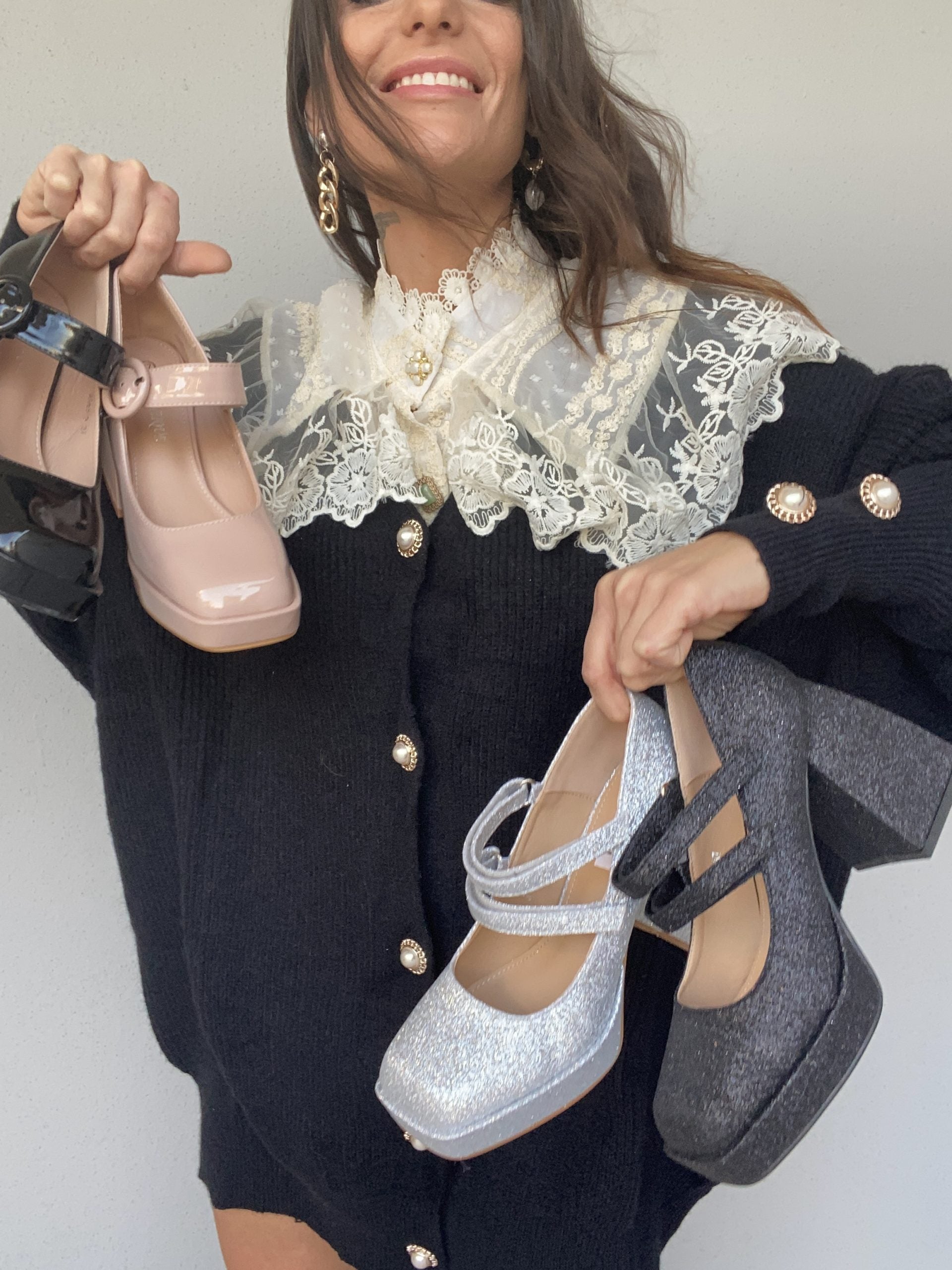 Tacchi Mary Jane - Nero Opaco