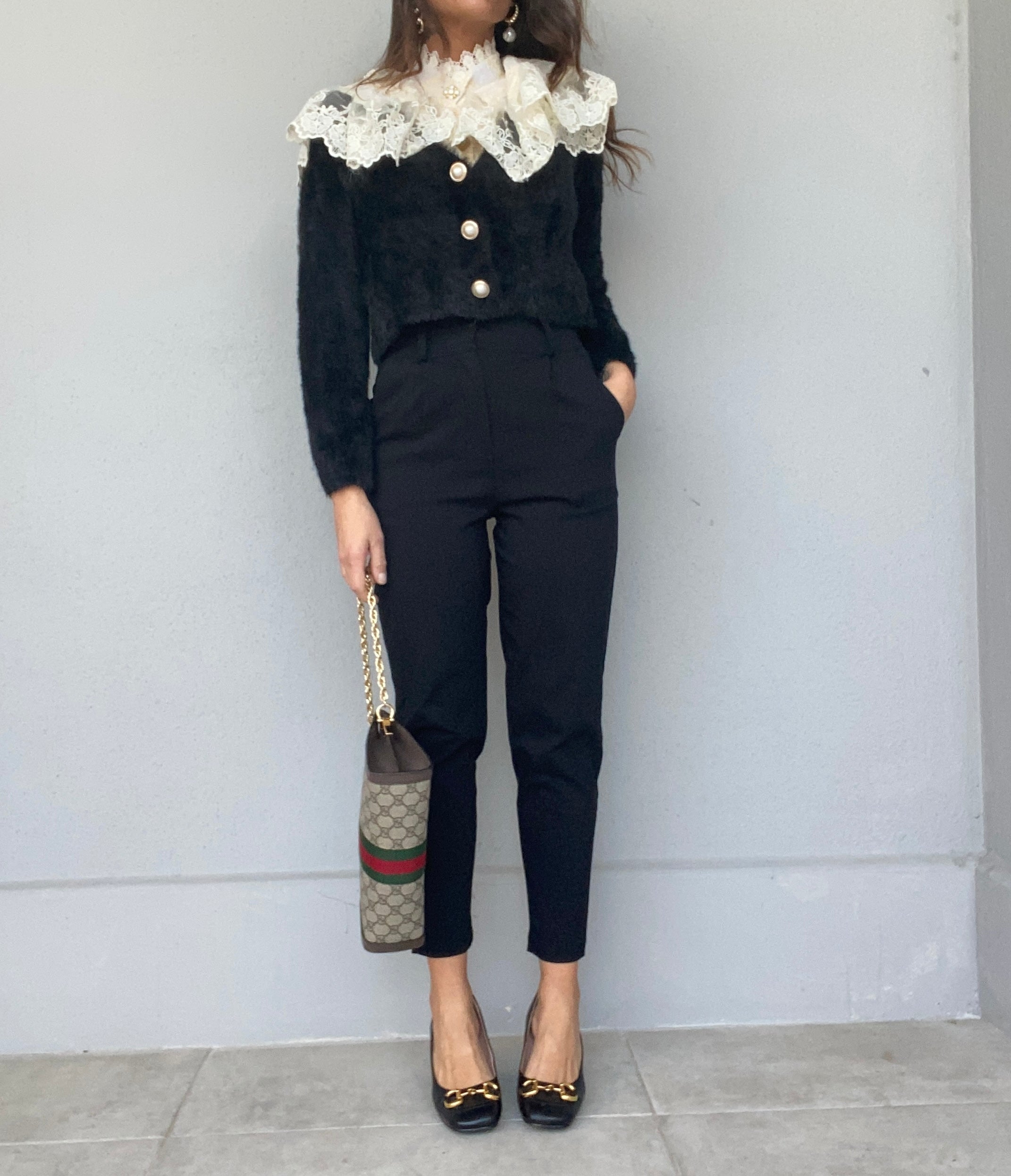 Decollete Morsetto Dorato - Bianco