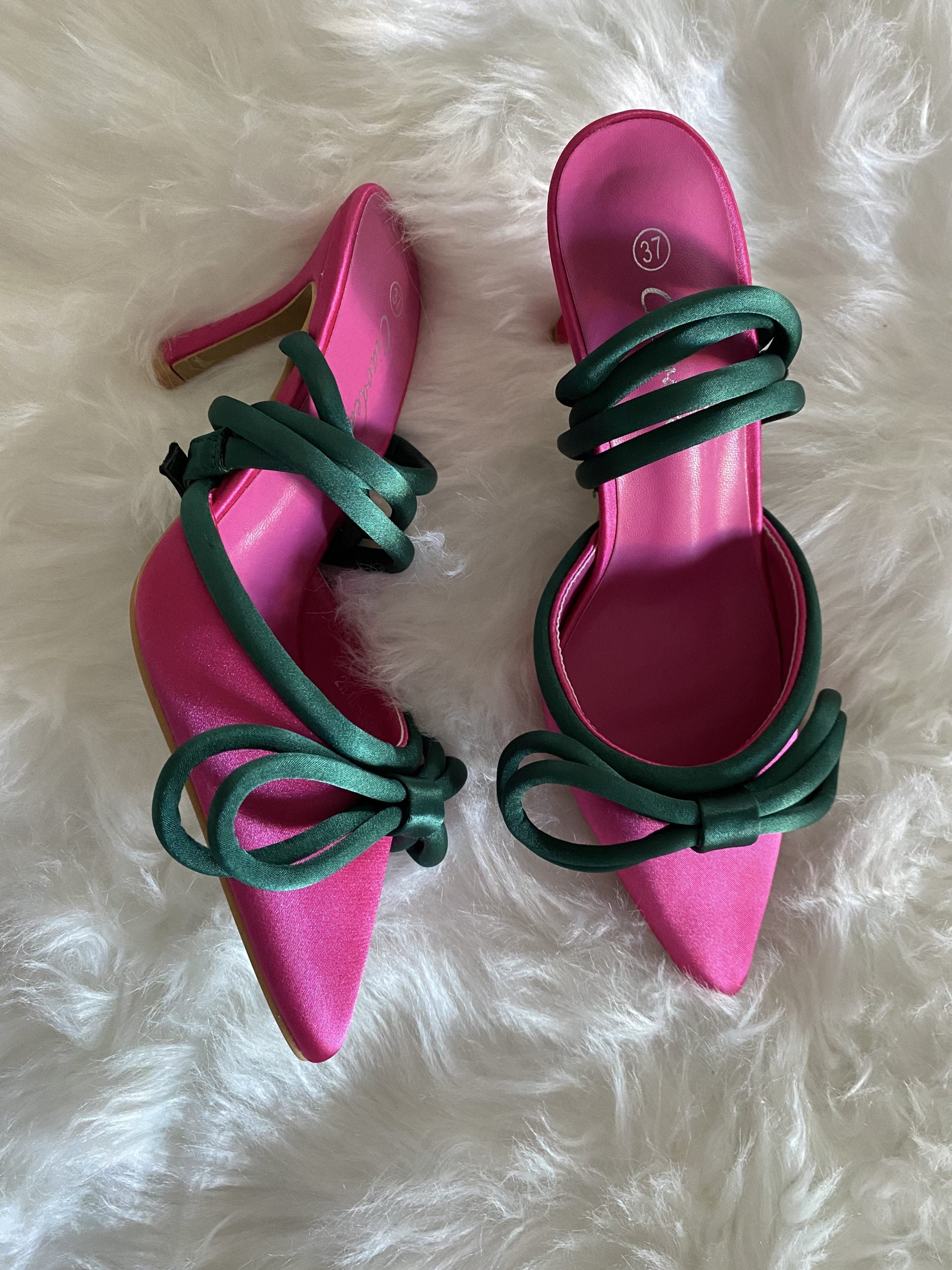 Decollete Diamond Bicolor - Fucsia / Verde