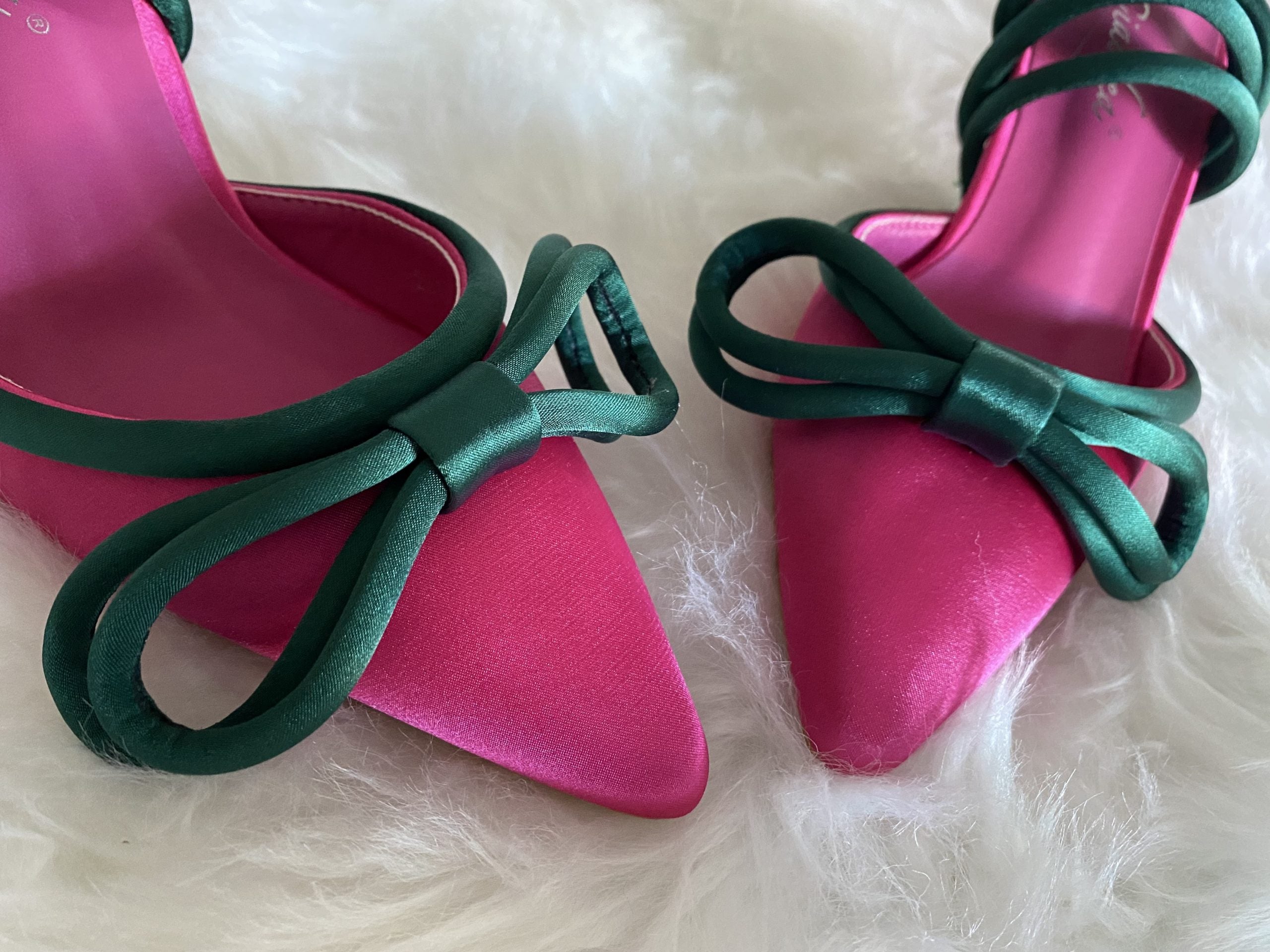 Decollete Diamond Bicolor - Fucsia / Verde