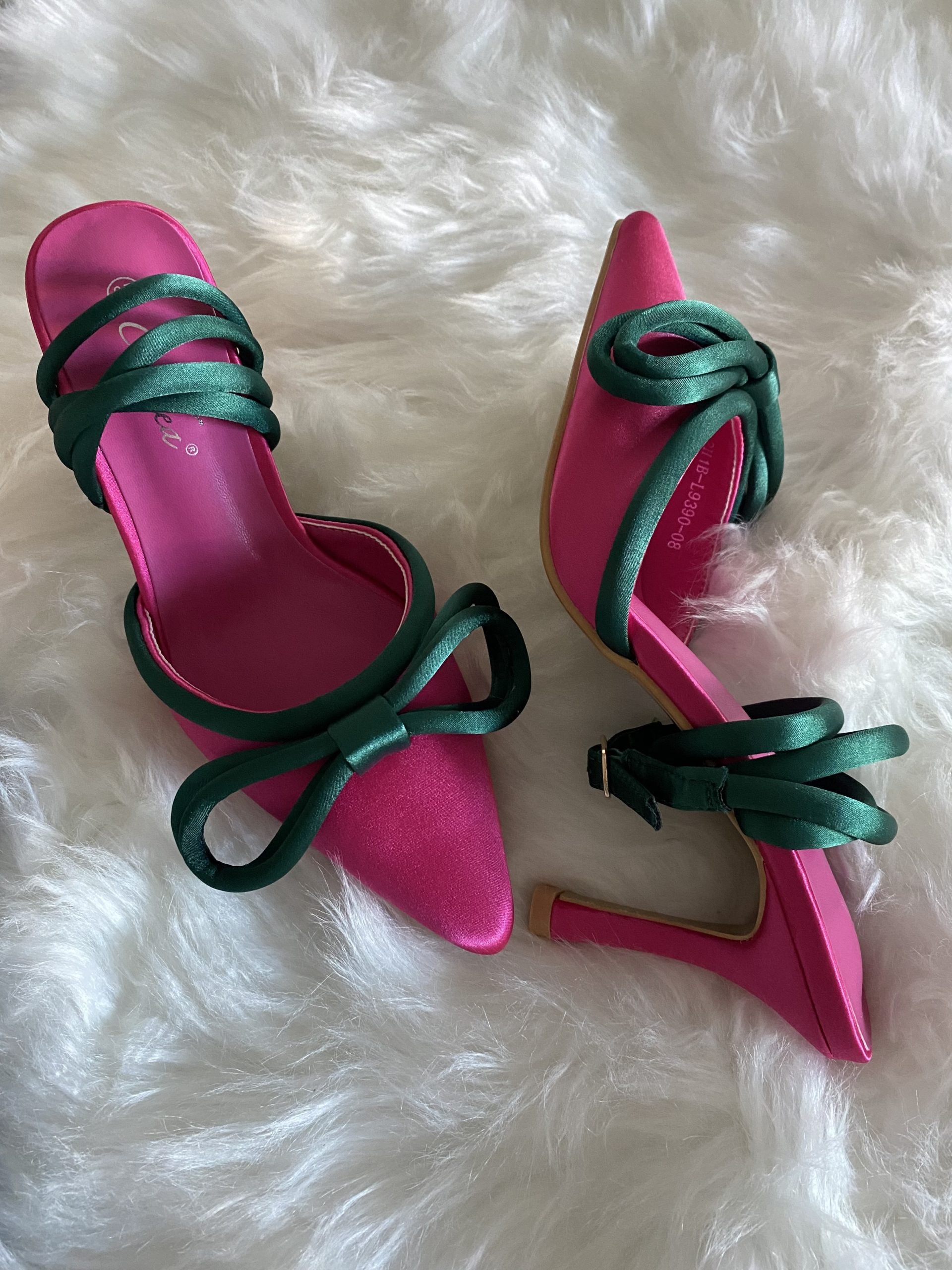 Decollete Diamond Bicolor - Fucsia / Verde