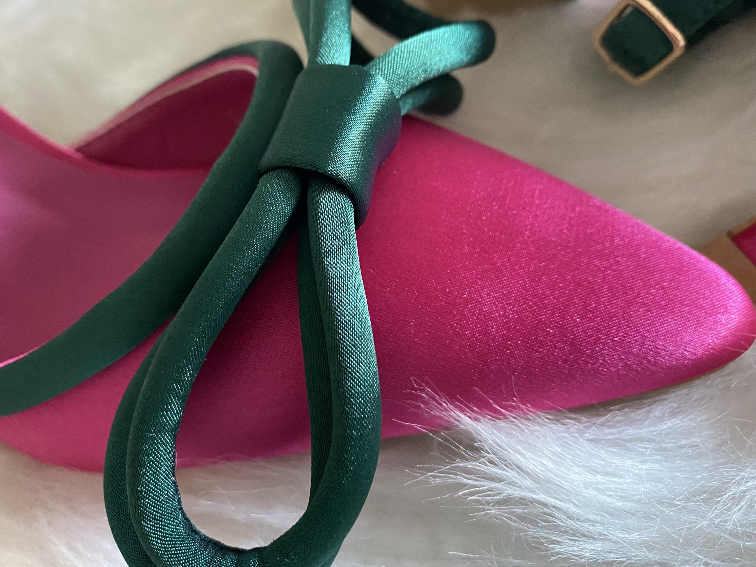 Decollete Diamond Bicolor - Fucsia / Verde