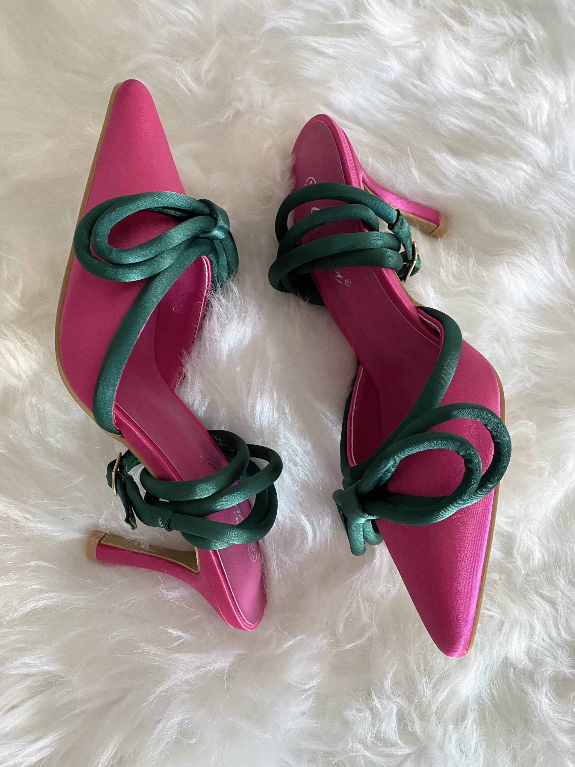 Decollete Diamond Bicolor - Fucsia / Verde