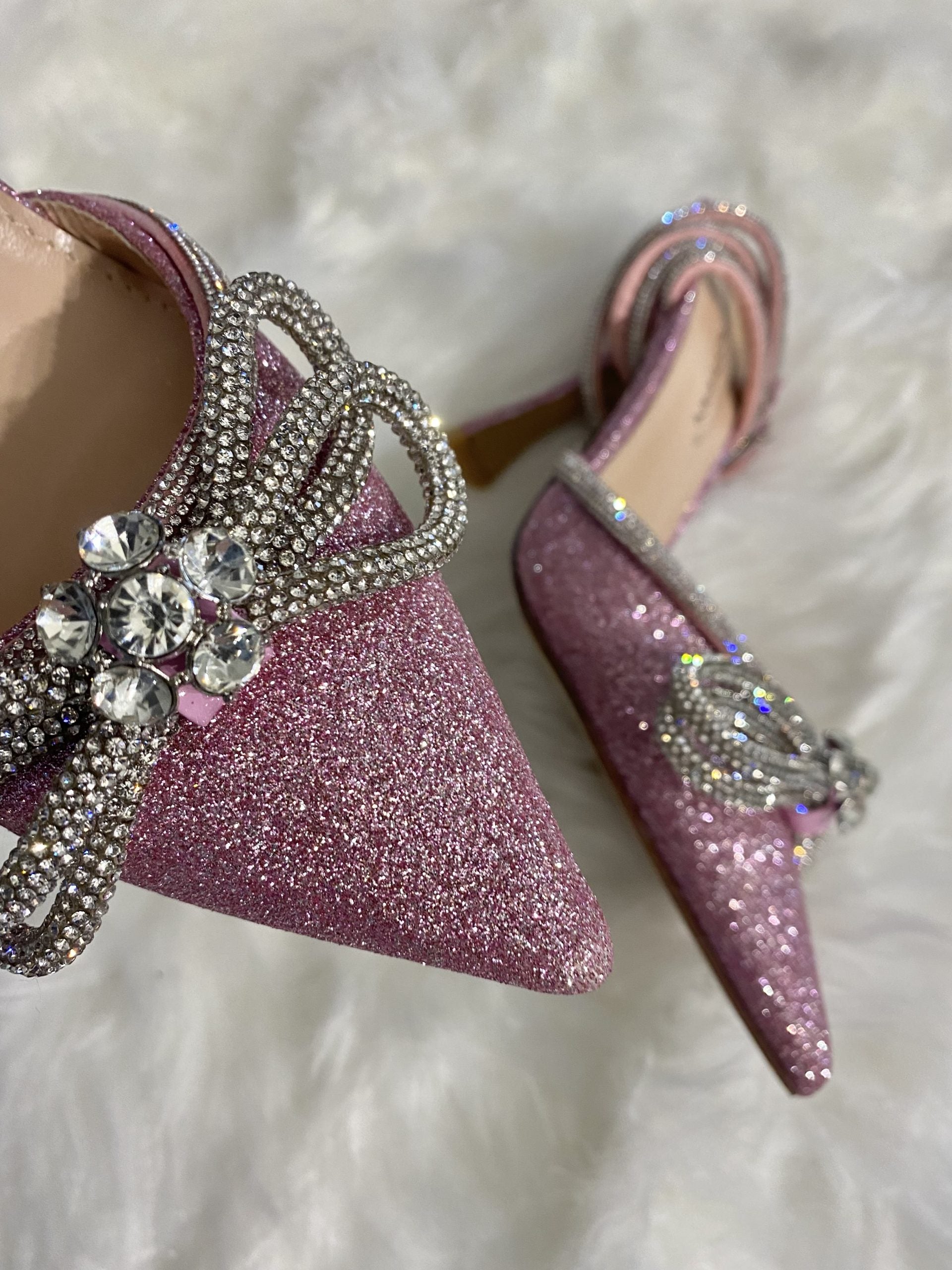 Decollete Diamond - Glitter Rosa