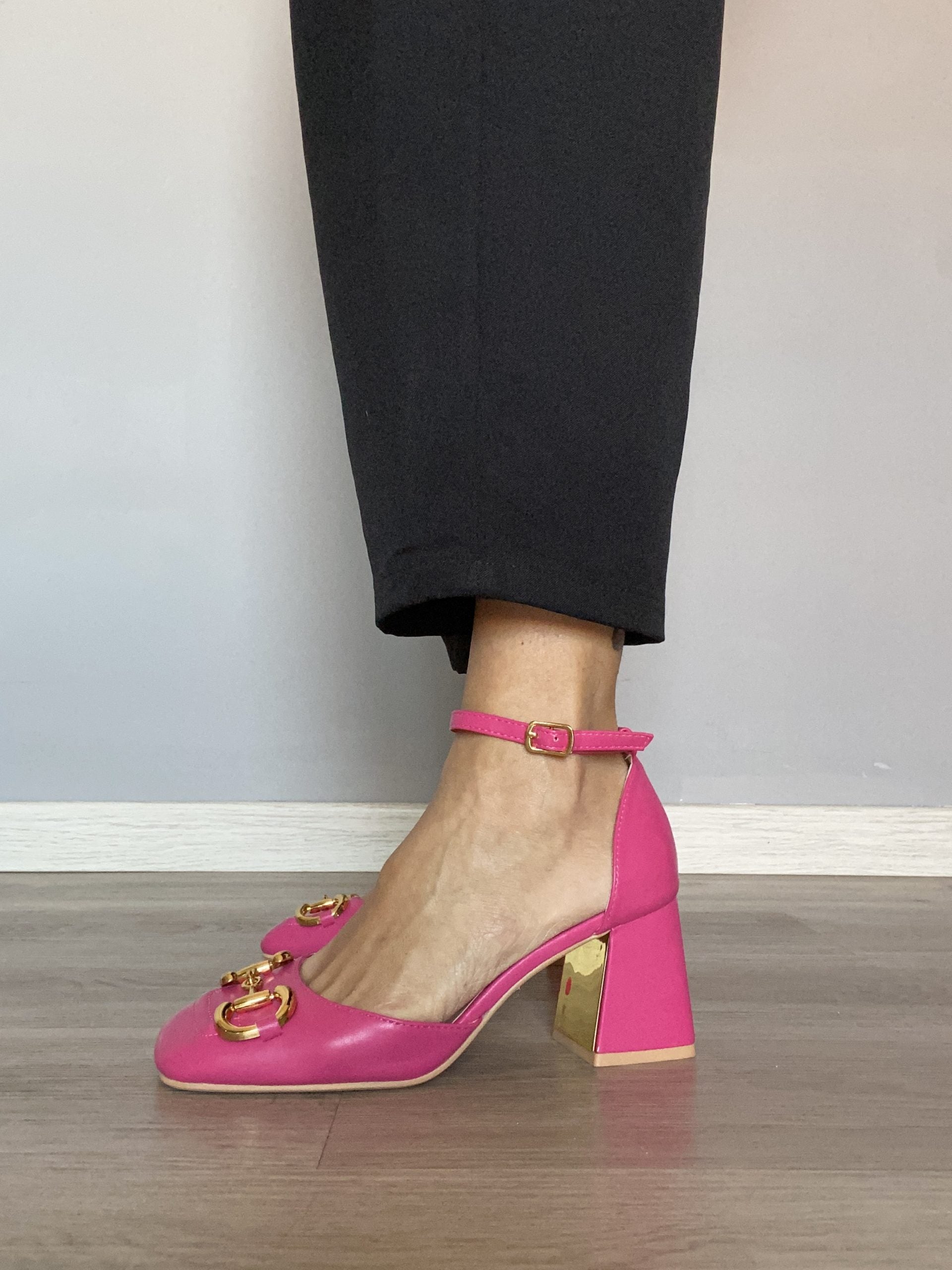 Sandali Aperti Morsetto Dorato - Bianco