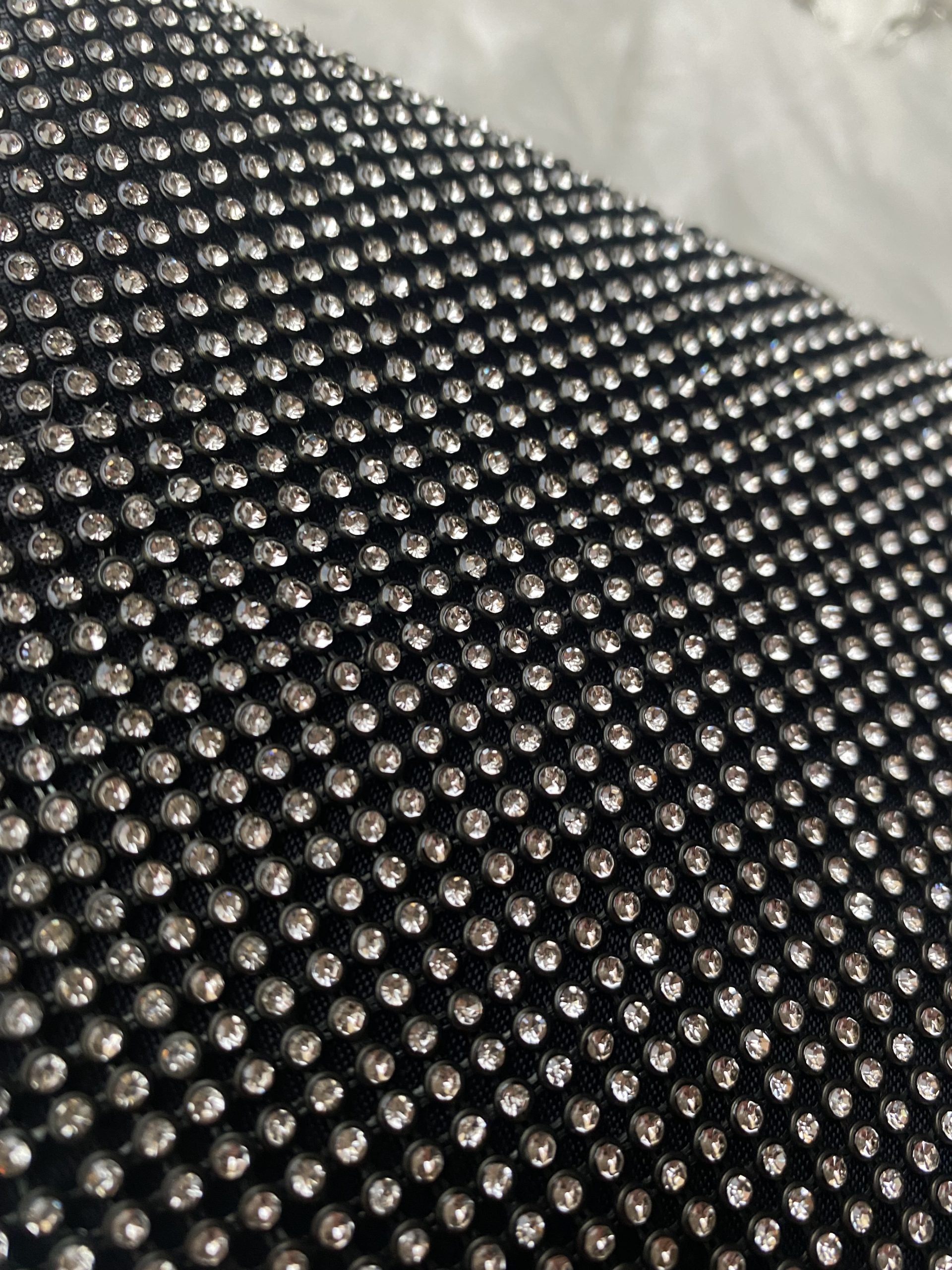 Borsa Clutch Gioiello - Nero / Argento