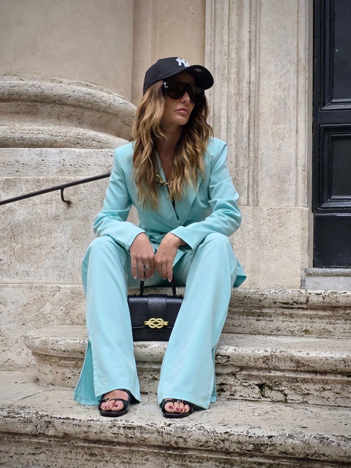 Completo Over Kimono - Gessato Tiffany