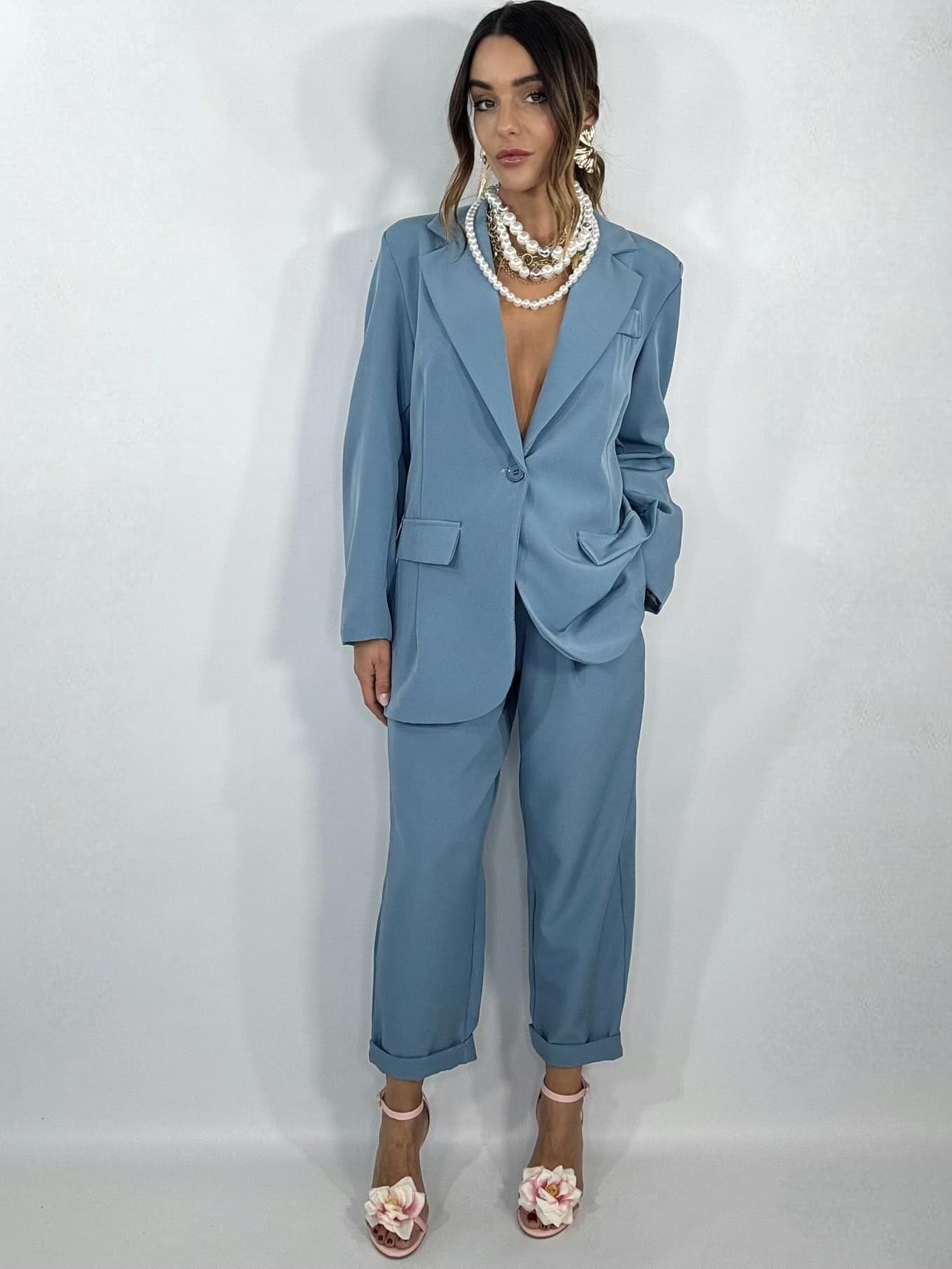 Completo Over Pantaloni Pinces - Carta da Zucchero