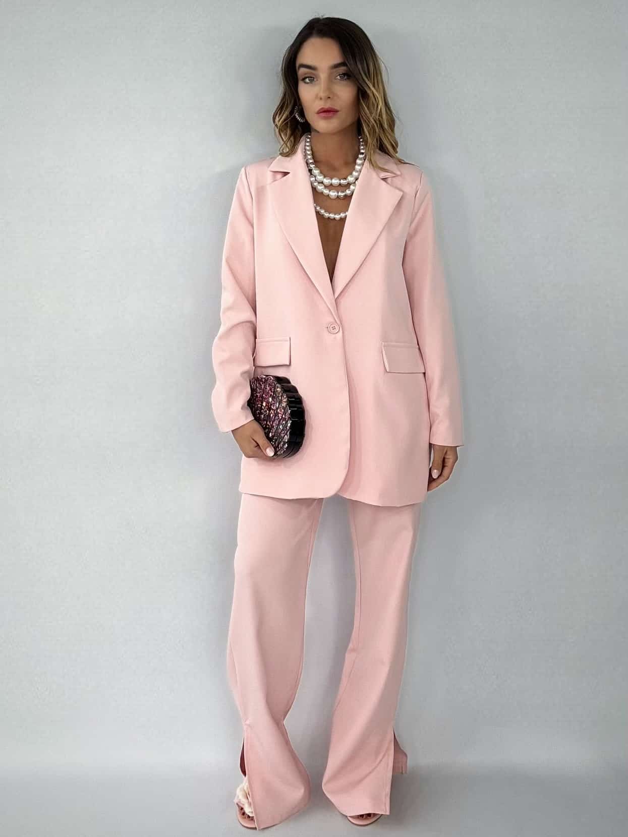 Completo Over Kimono - Rosa Antico