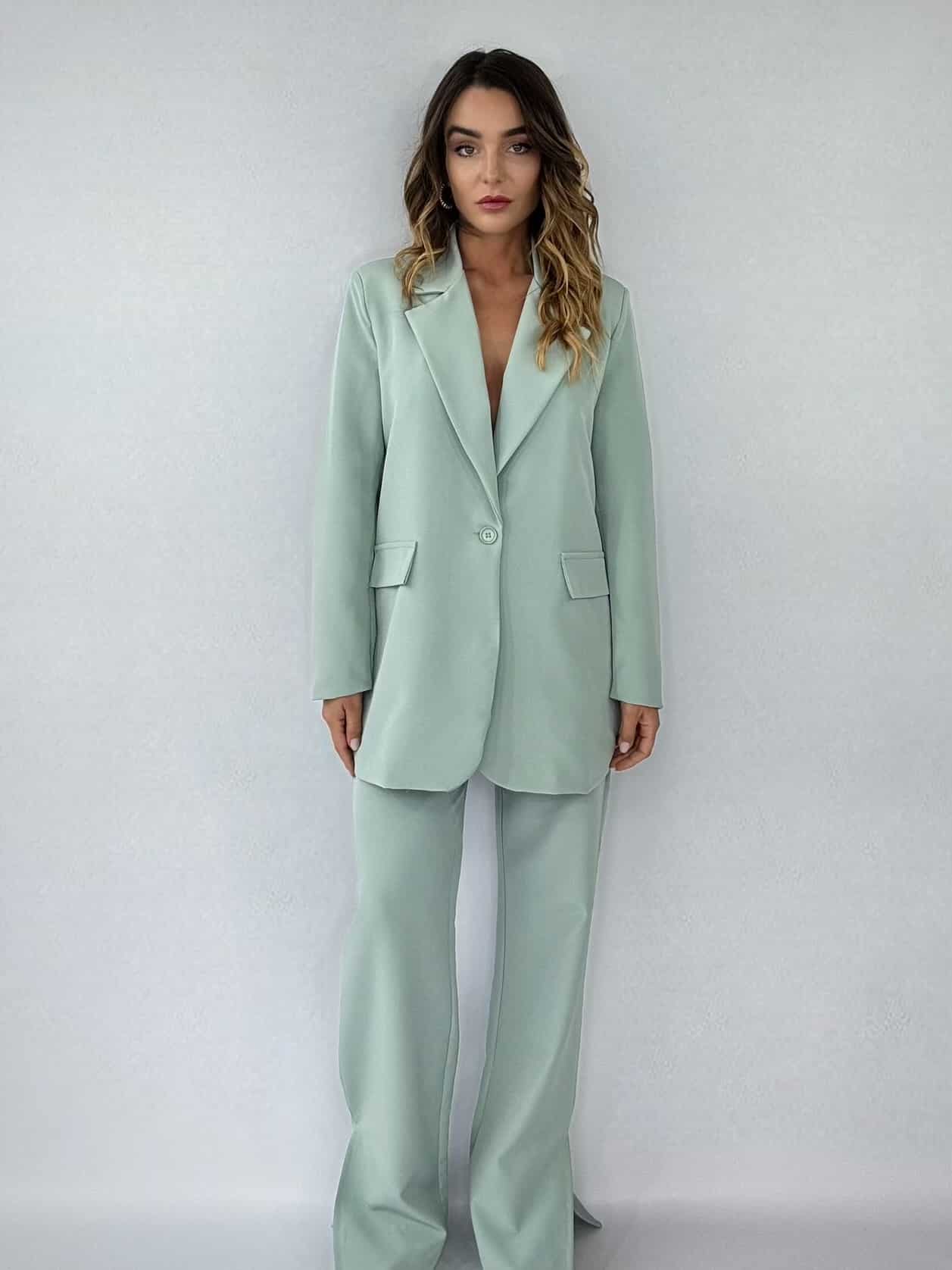 Completo Over Kimono - Verde Salvia