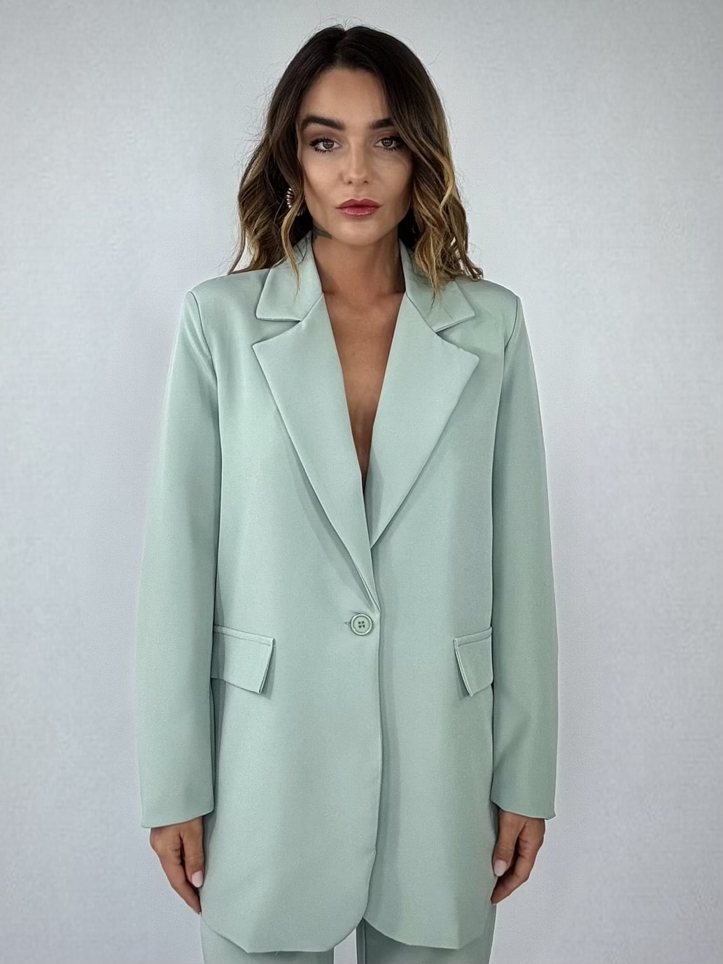 Completo Over Kimono - Verde Salvia