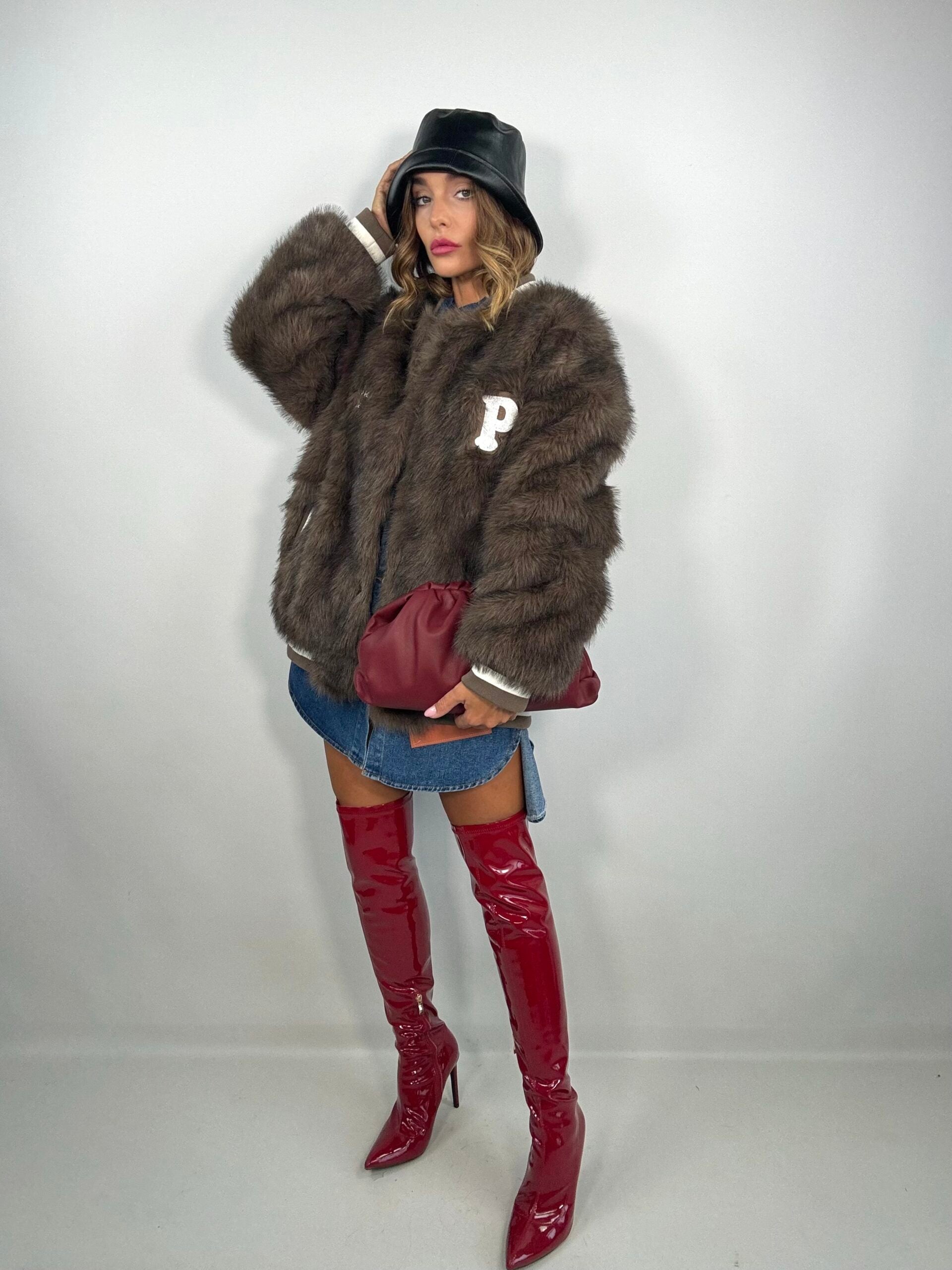 Pouch Bag in Vera pelle Made In Italy - Cherry Red