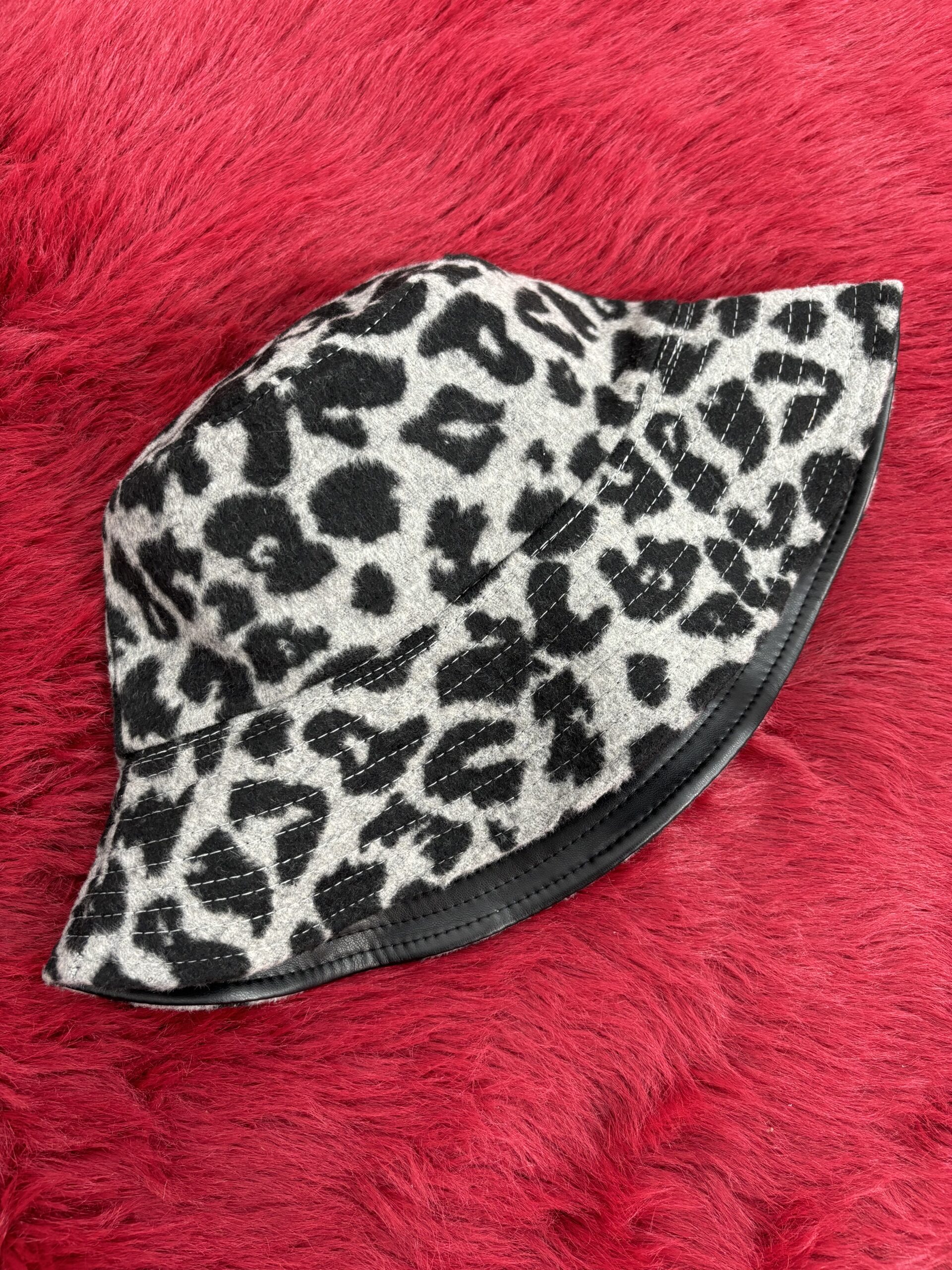 Bucket Hat Double Face - Leopardo
