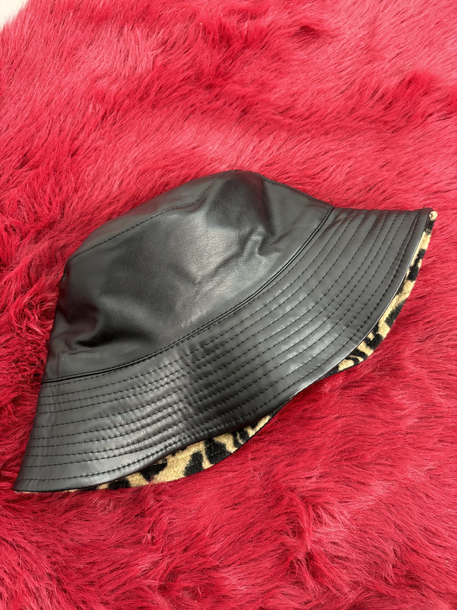 Bucket Hat Double Face - Leopardo