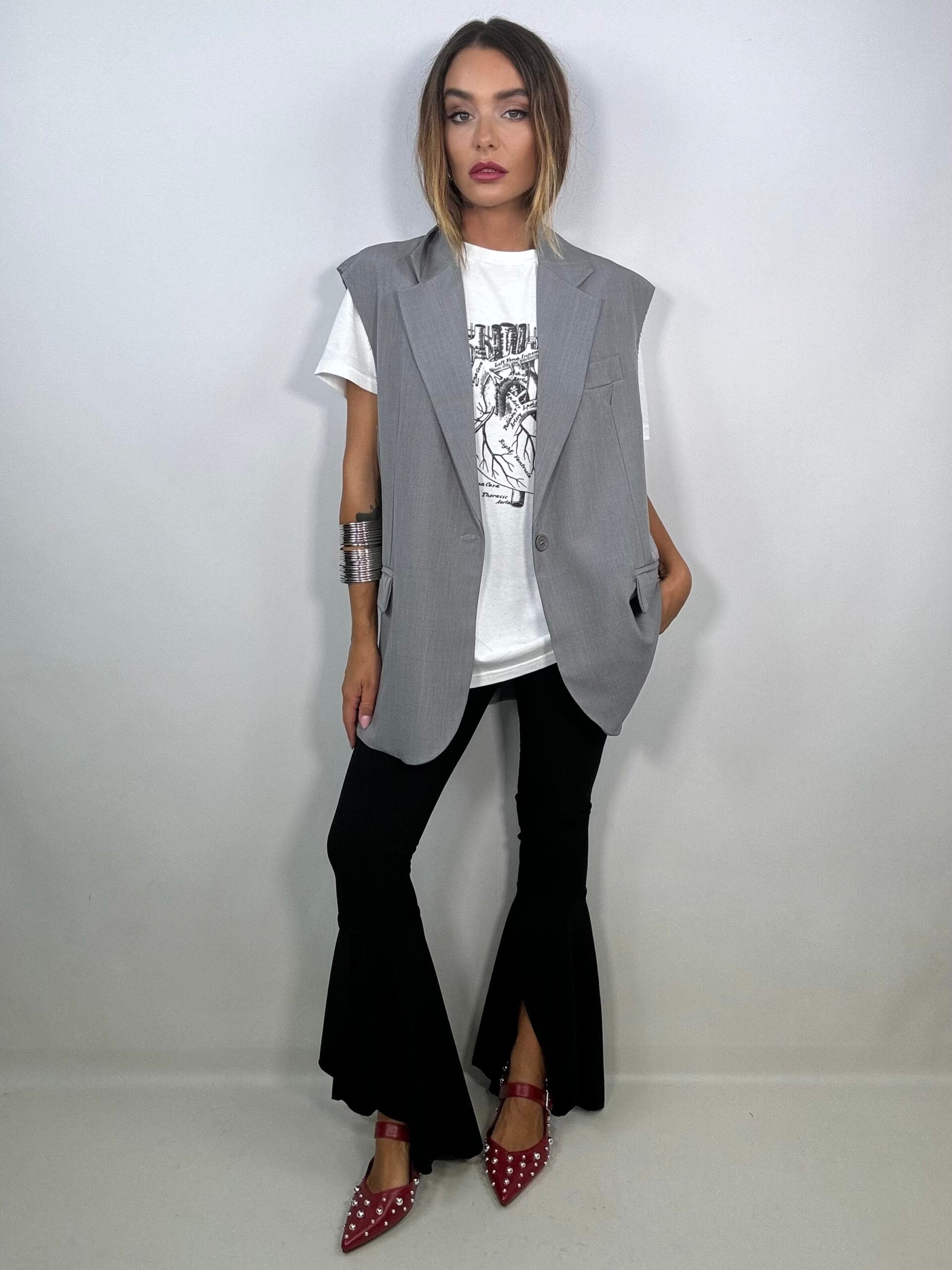 Pantaloni Kick Flare Volant - Nero.