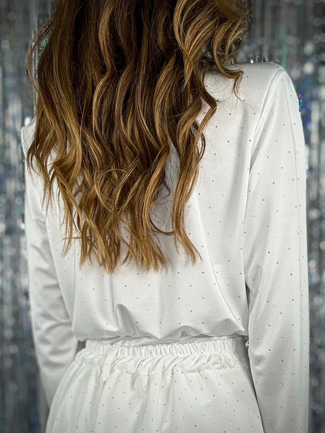 Blusa Body 80s - Bianco Strass