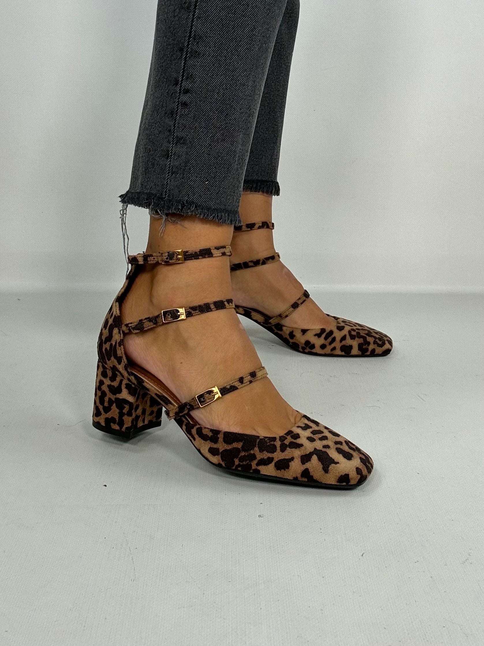 Mary Jane Tre Cinturini - Leopardo