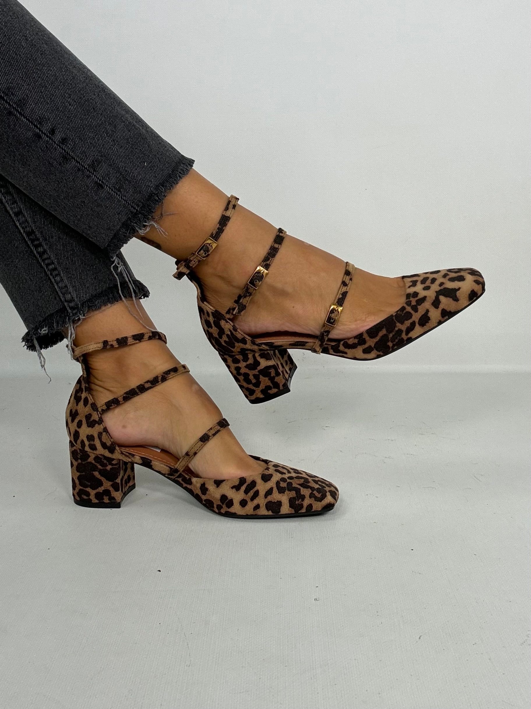 Mary Jane Tre Cinturini - Leopardo