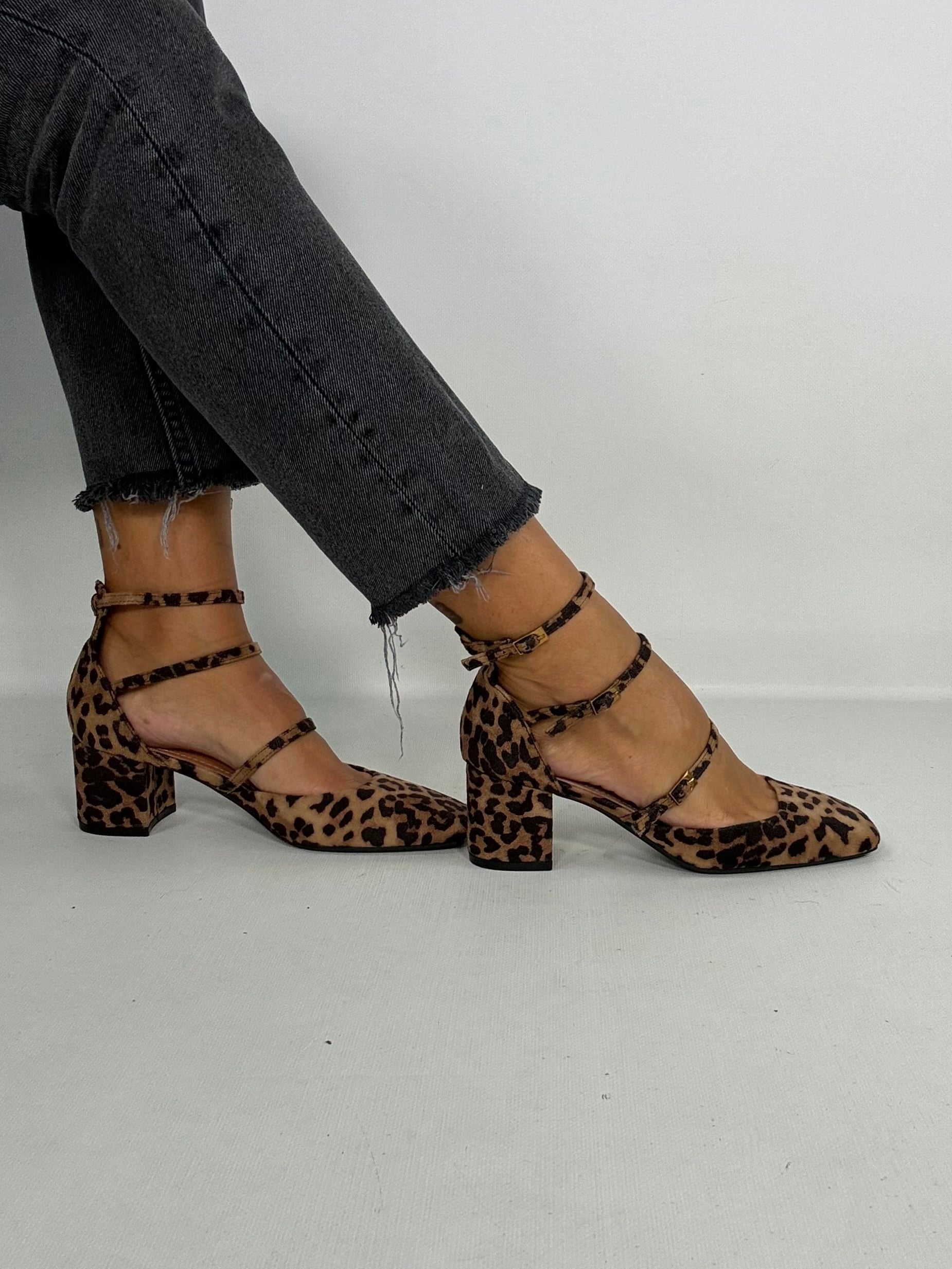 Mary Jane Tre Cinturini - Leopardo