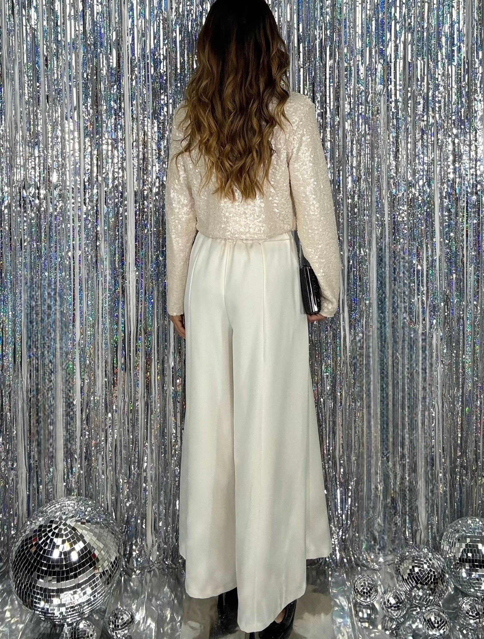 Pantaloni Gamba Super Ampia - Bianco Panna