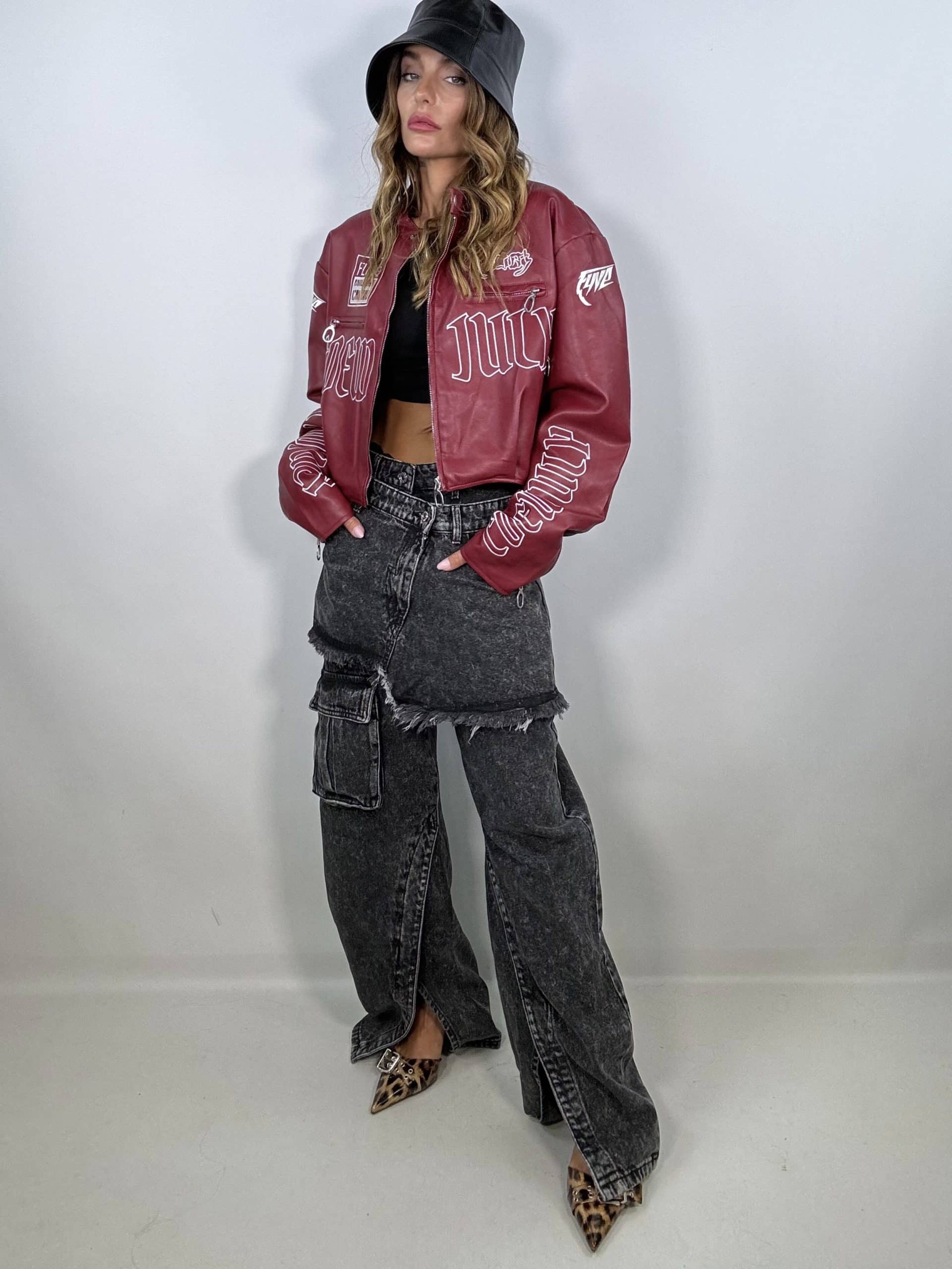 Jeans Vera Baddie  - Nero Slavato