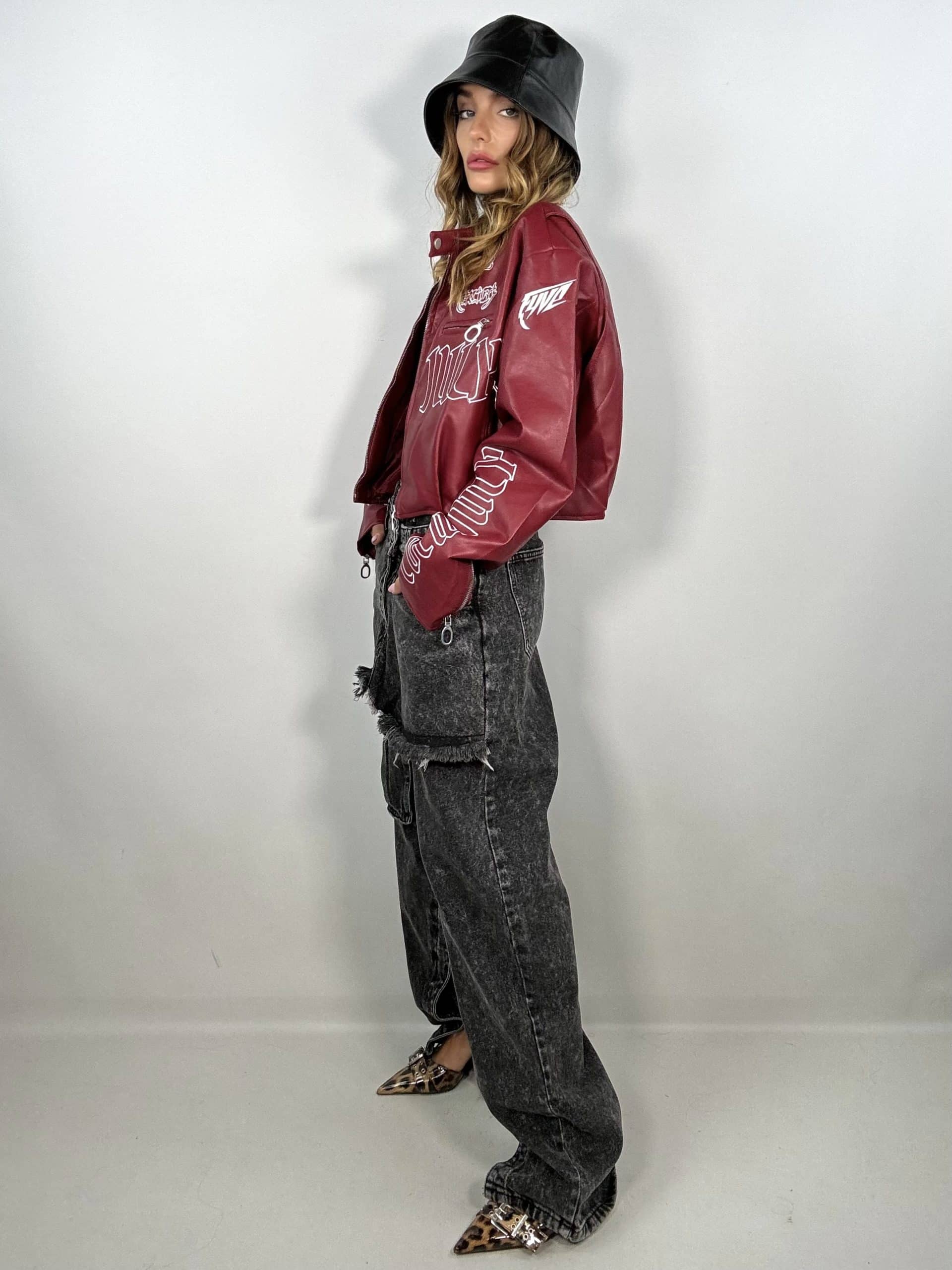 Jeans Vera Baddie  - Nero Slavato