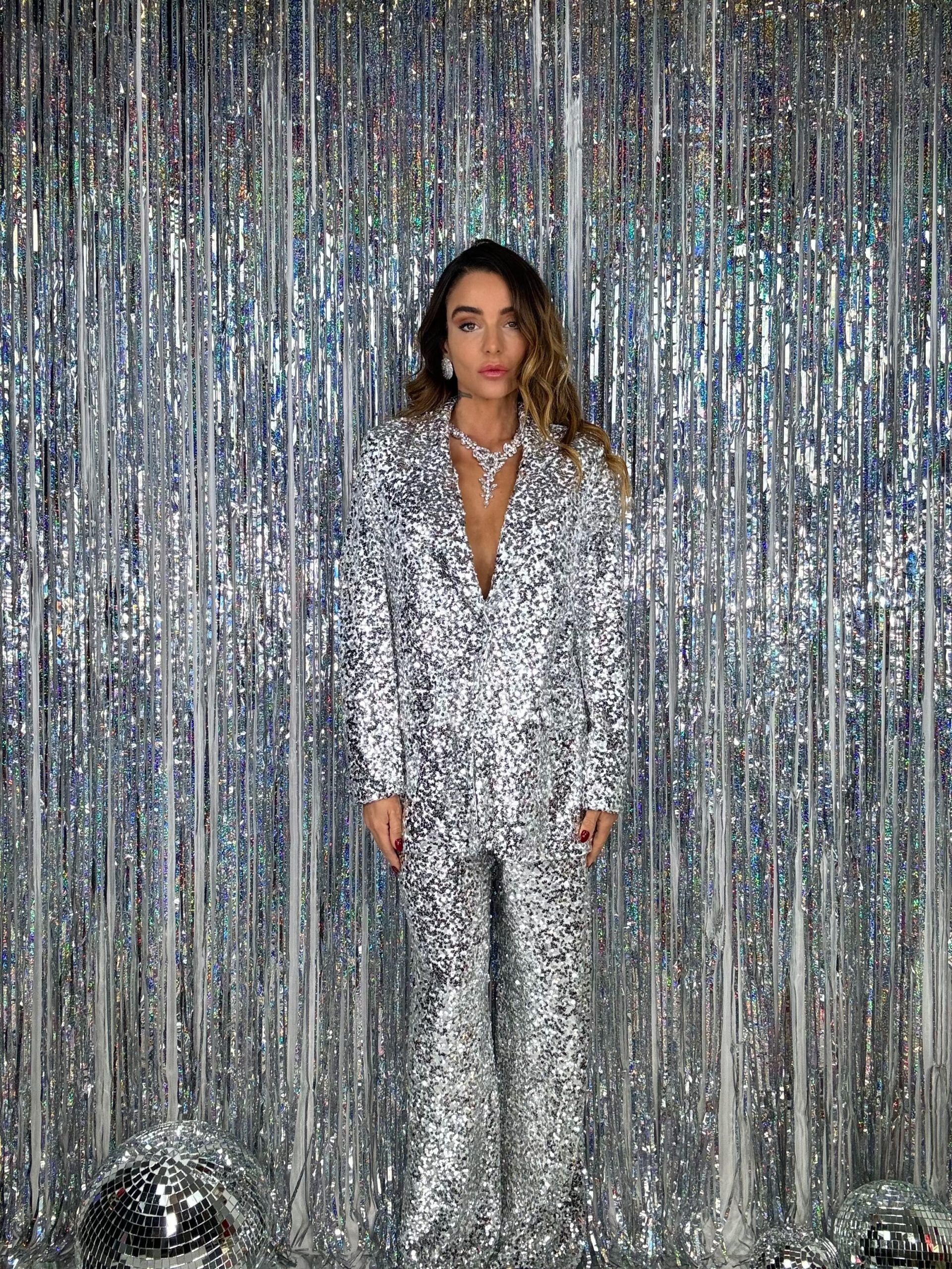 Blazer Paillettes - Argento
