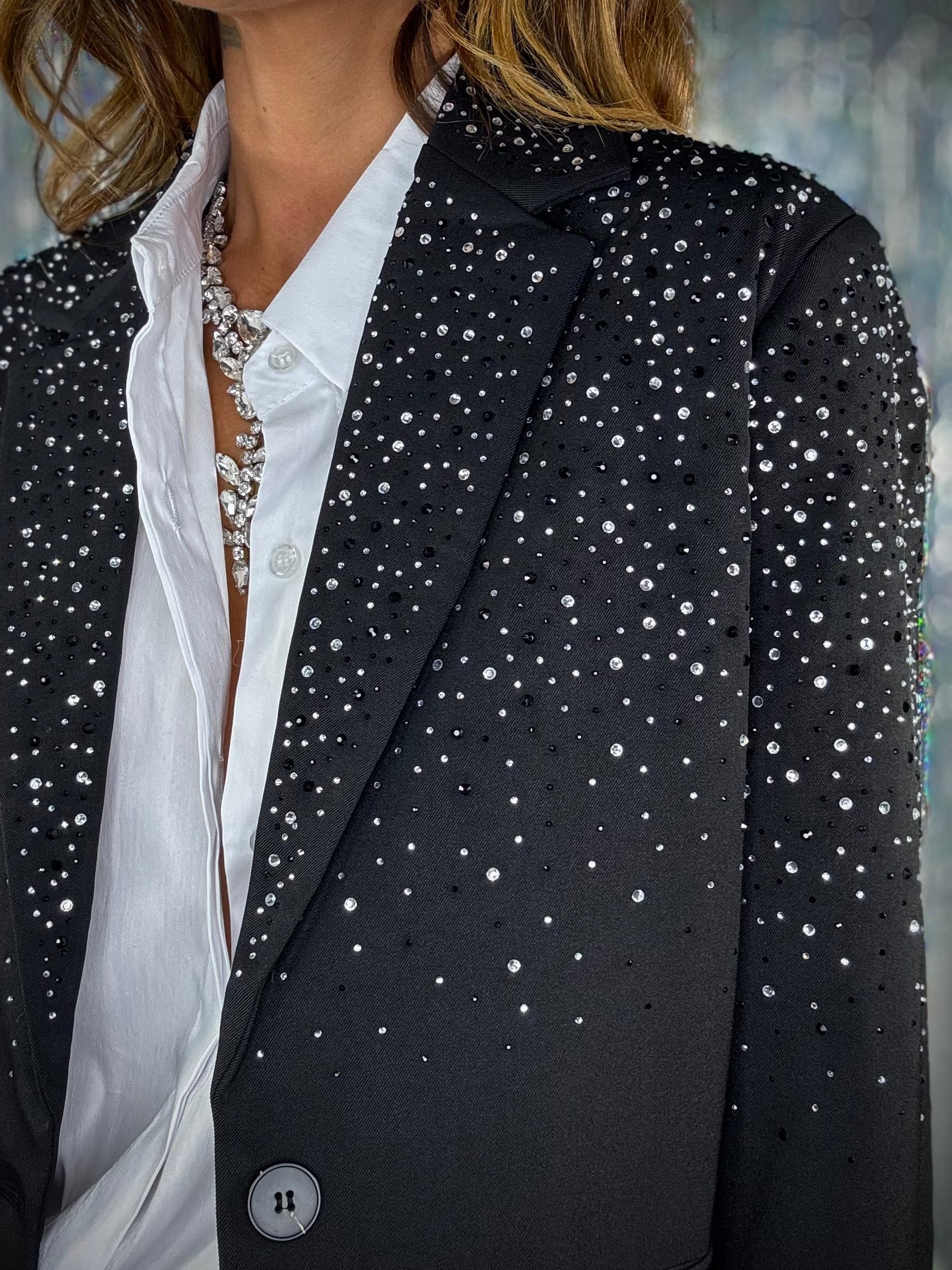 Blazer Over Diamond Waterfall - Nero