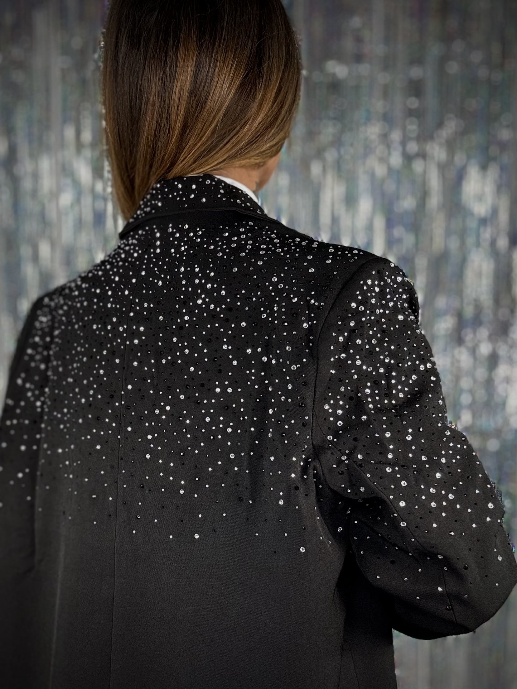 Blazer Over Diamond Waterfall - Nero