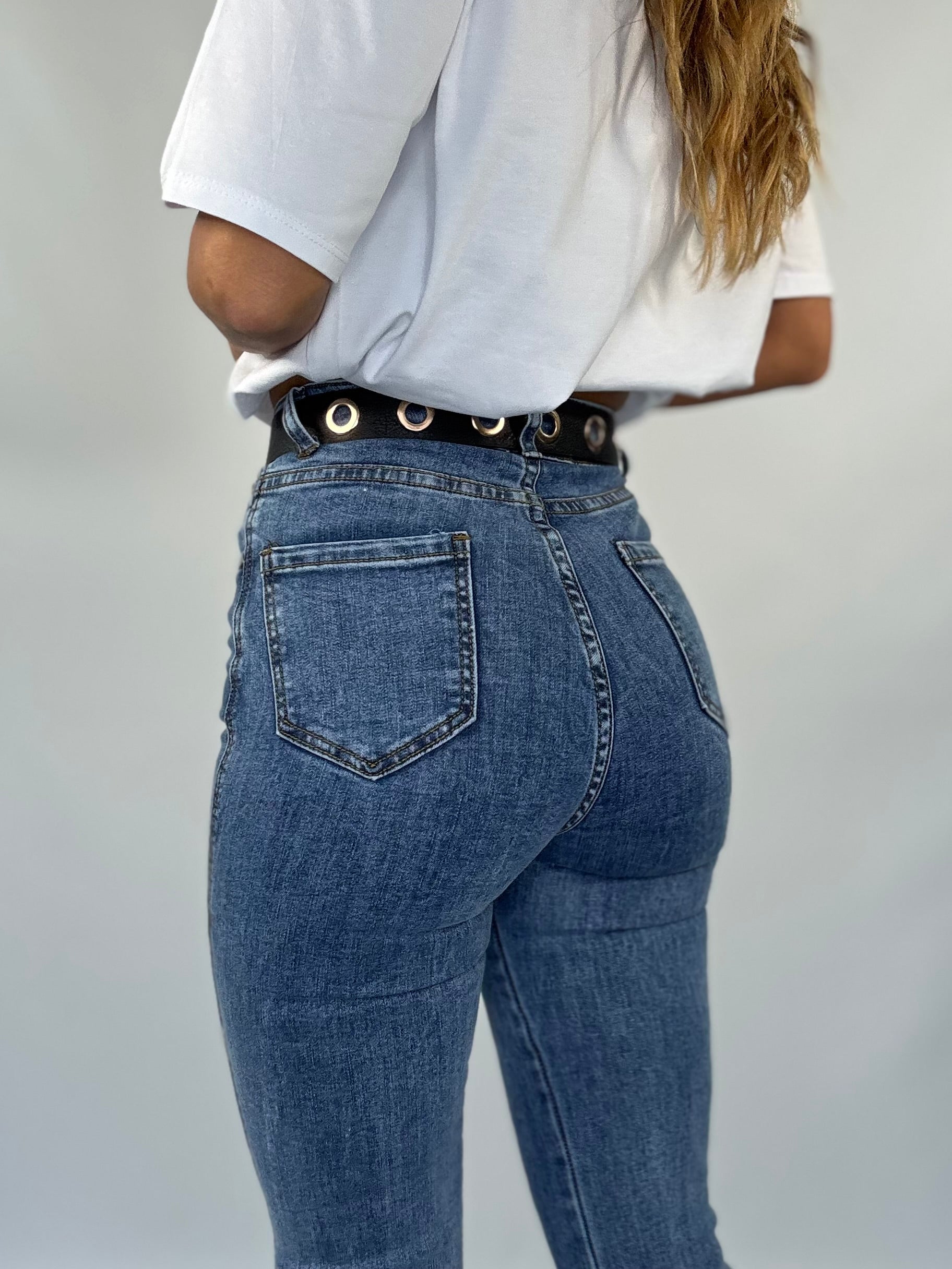 Jeans Kick Flare Push Up