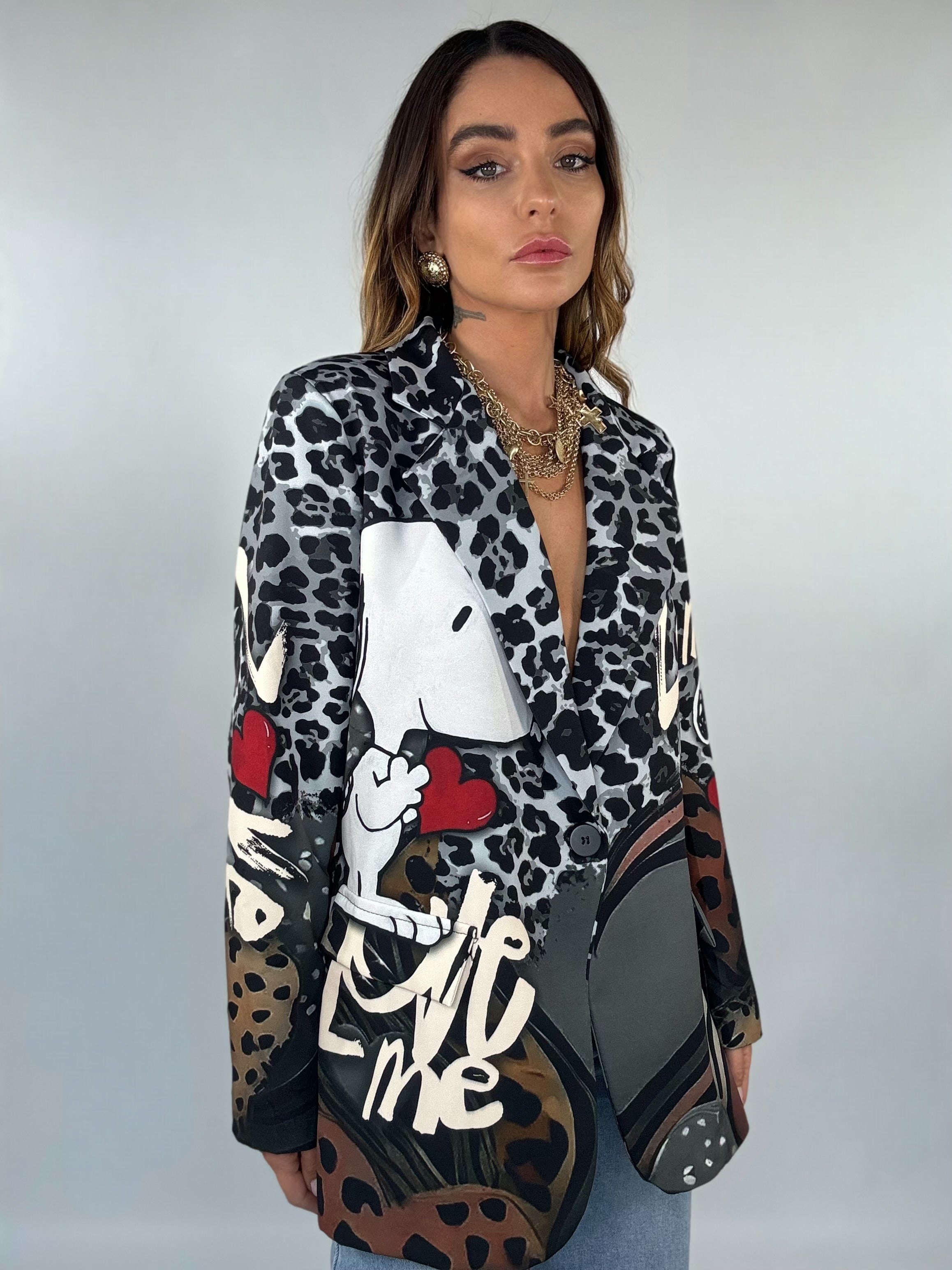 Blazer Over Snoopy Animalier