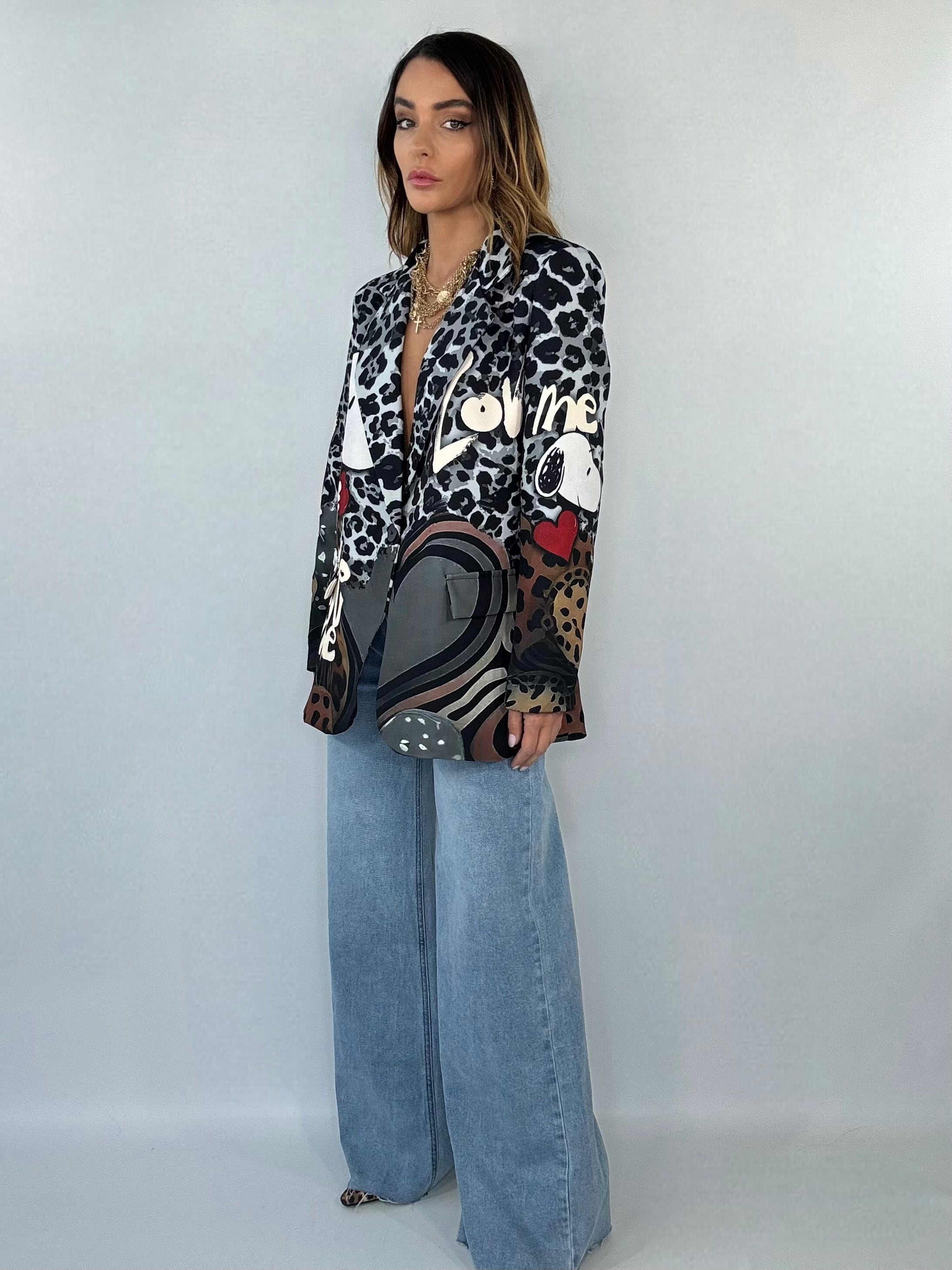 Blazer Over Snoopy Animalier