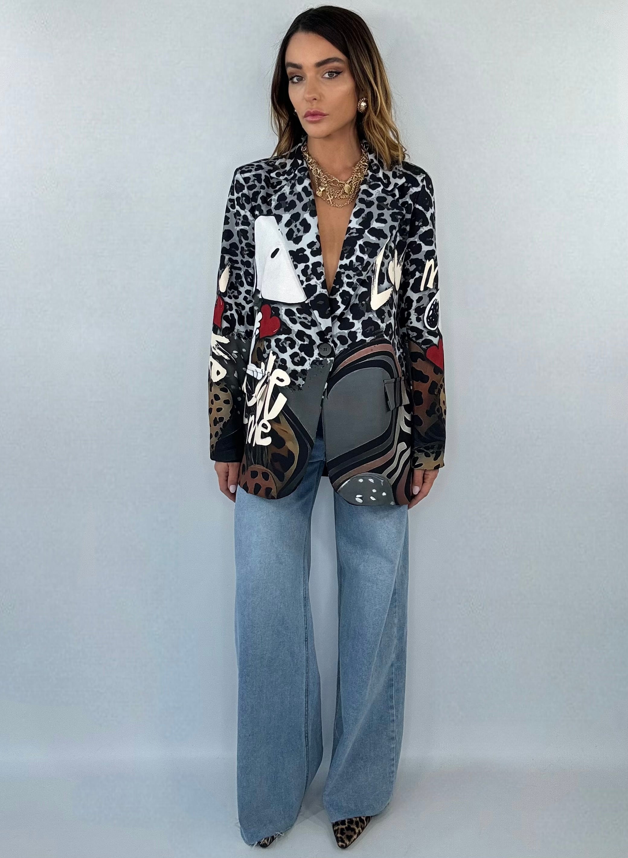 Blazer Over Snoopy Animalier