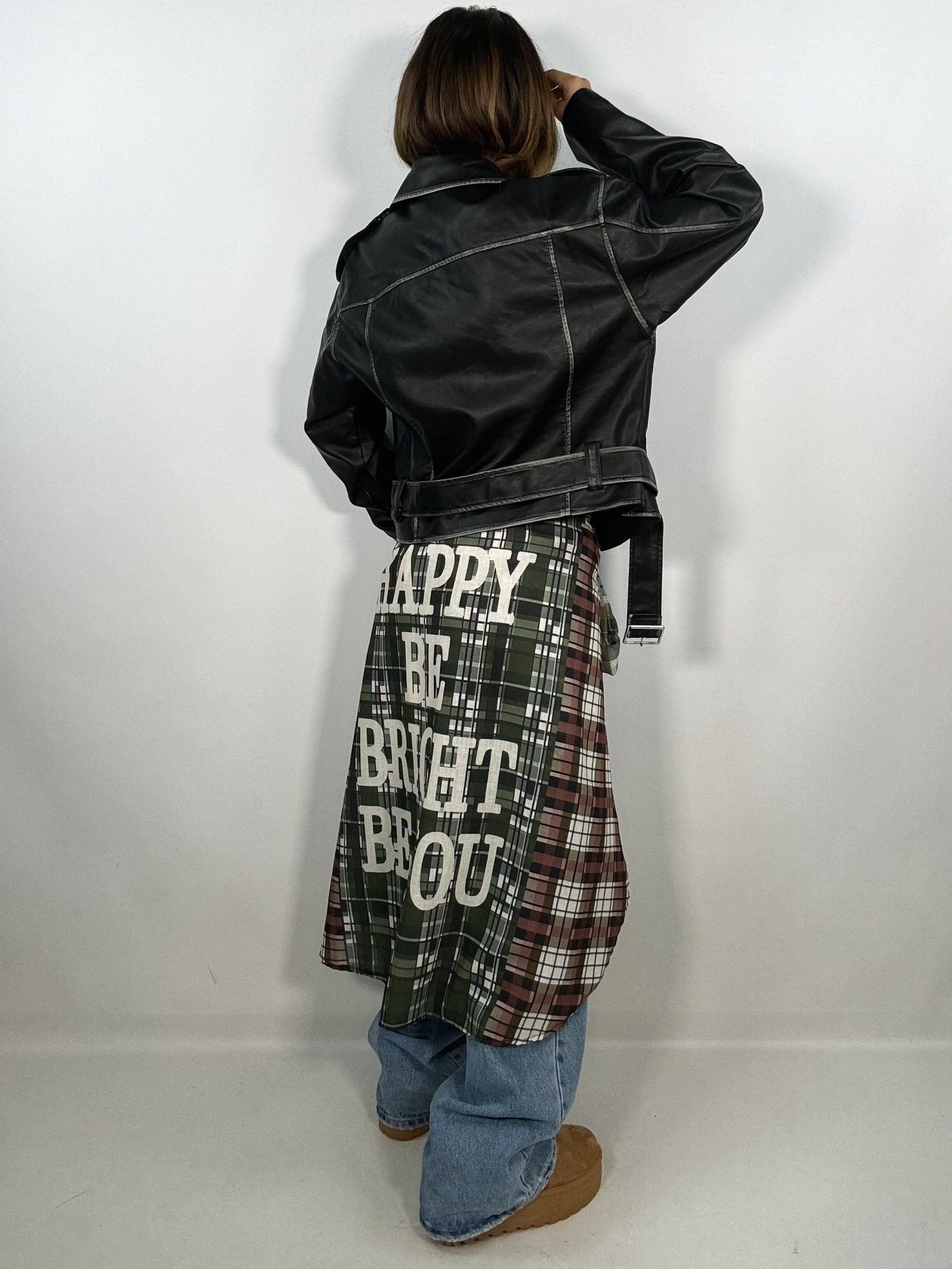 Chiodo Kurl Crop - Nero