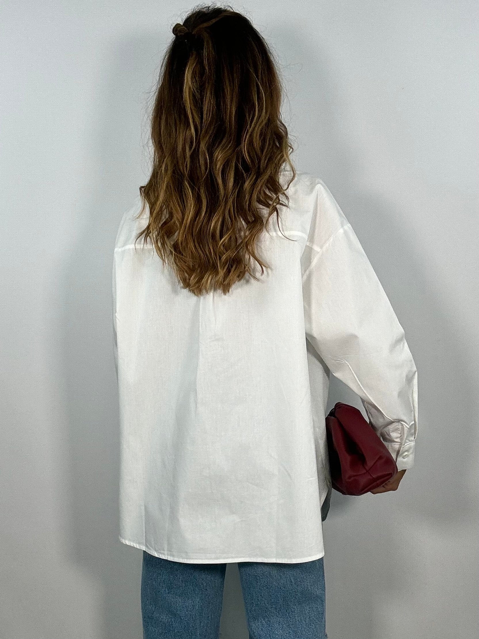 New Camicia Oversize Taschino - Bianco.