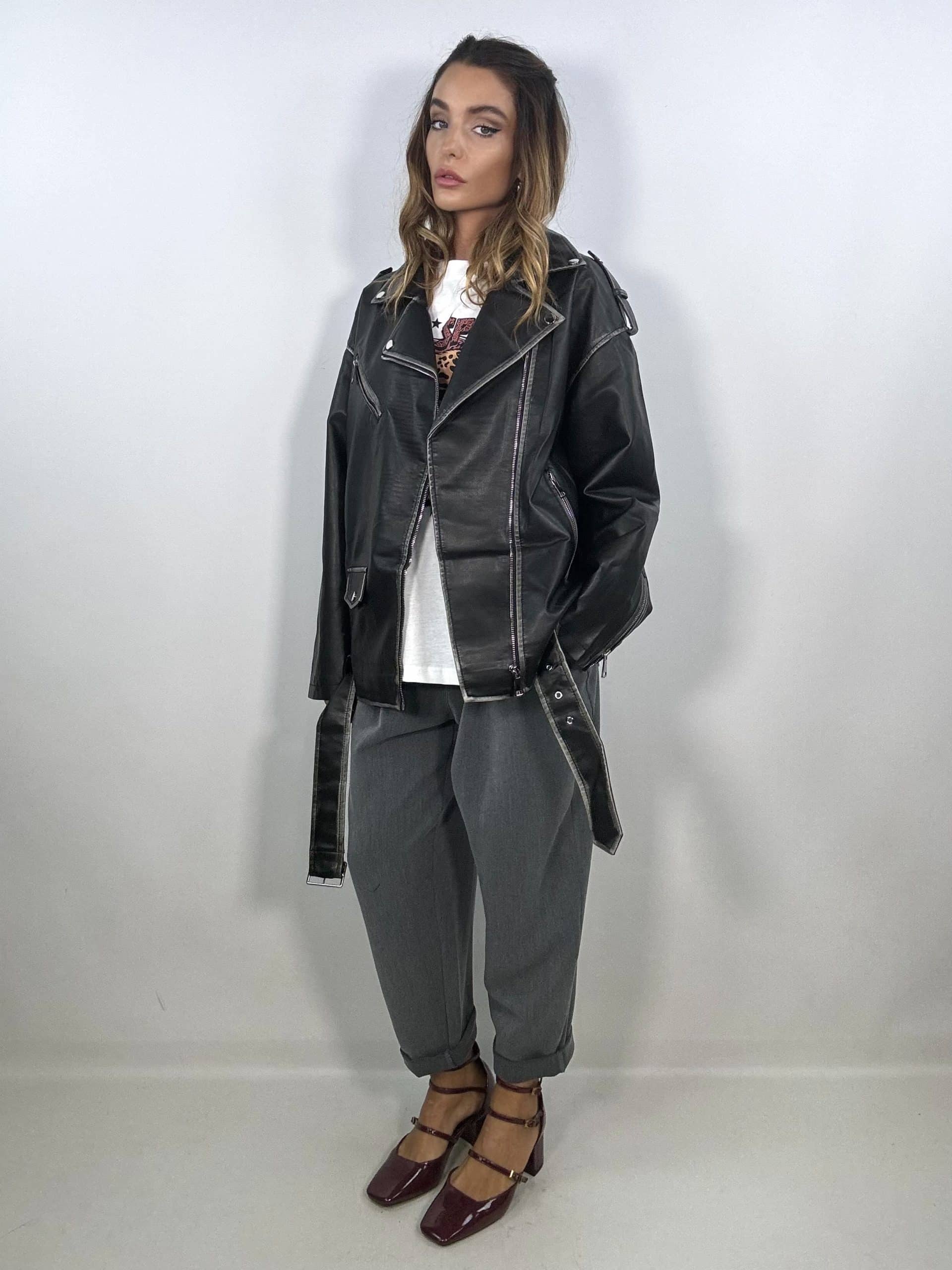 Chiodo Kurl Oversize - Nero