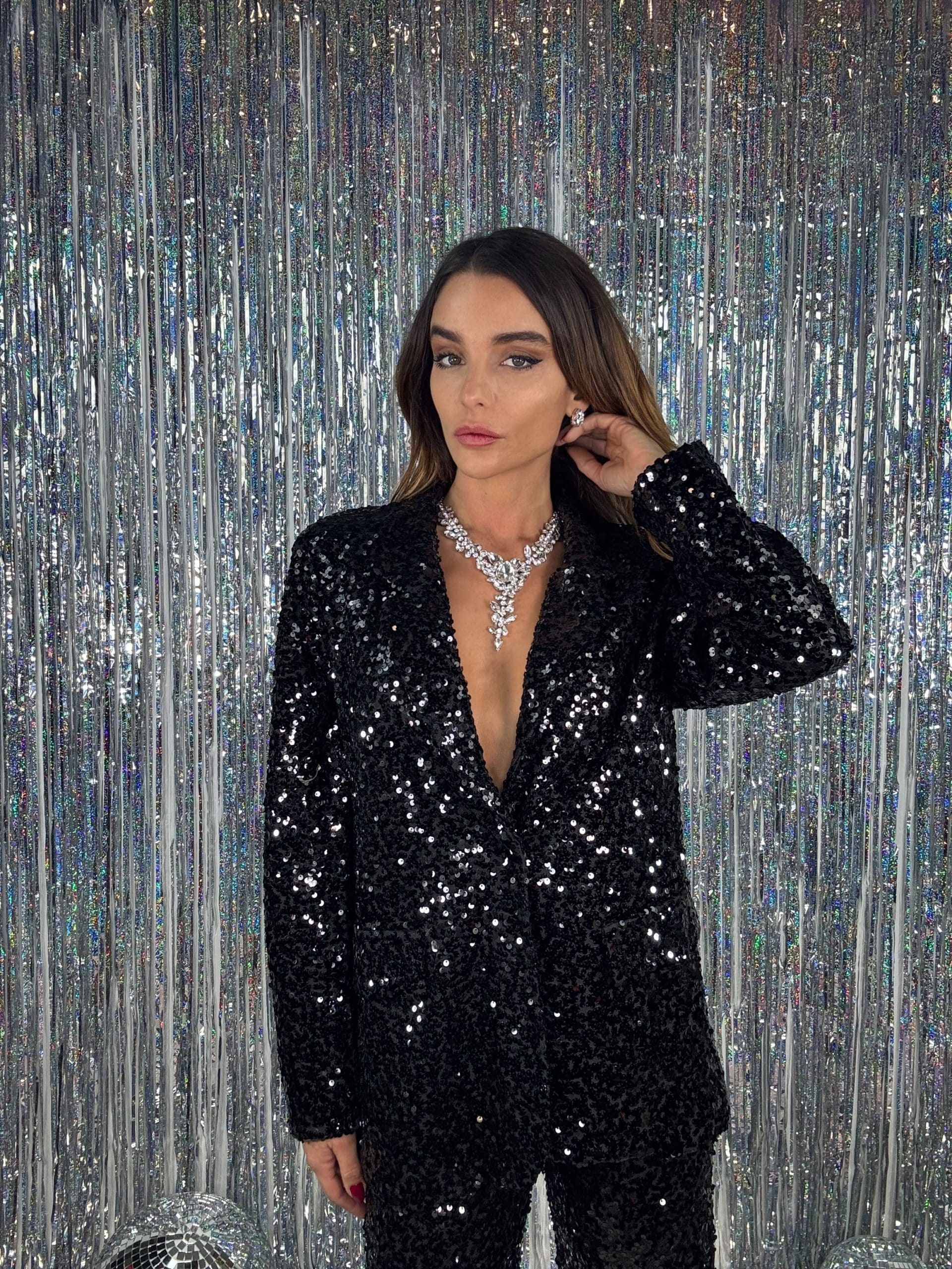 Blazer Paillettes - Nero.