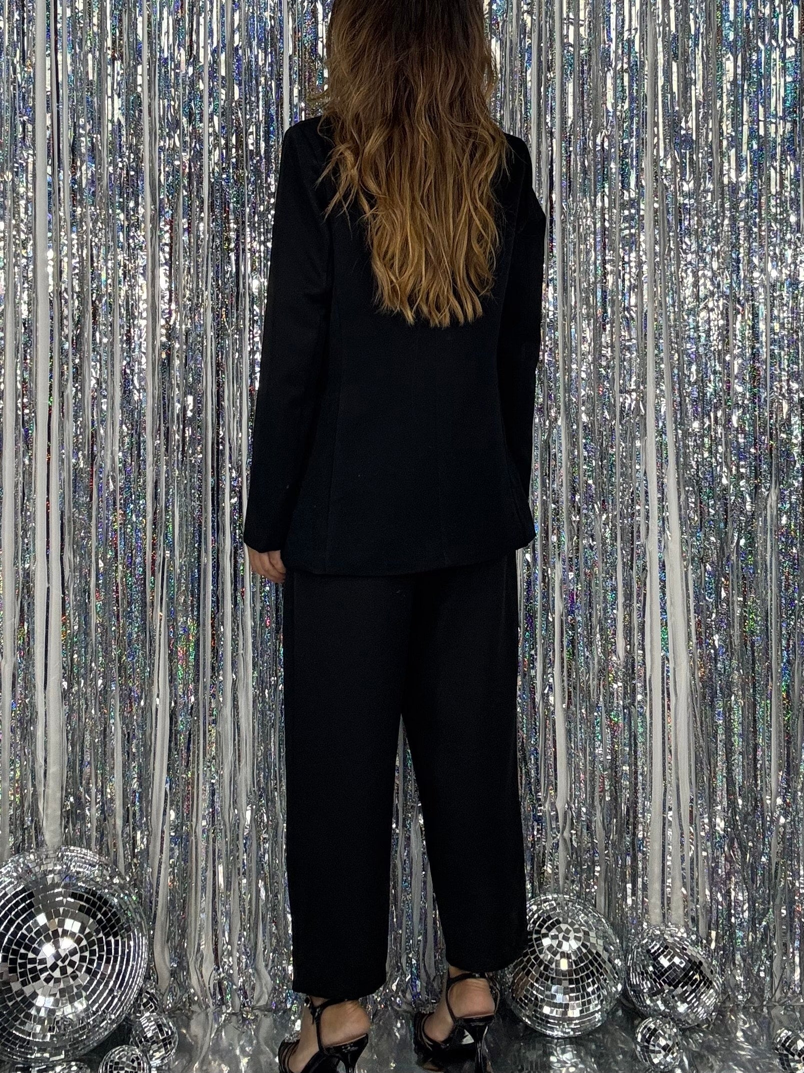Pantaloni Pinces Diamond - Nero