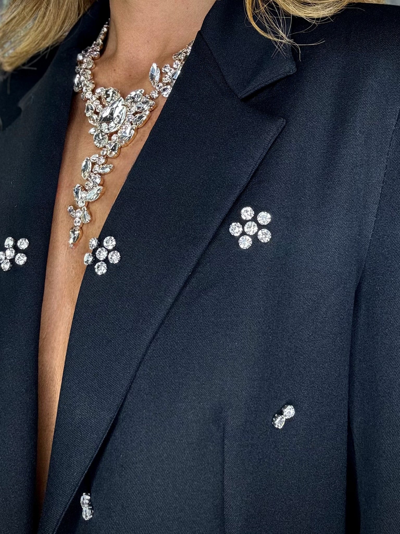 Blazer Regular Diamonds - Nero