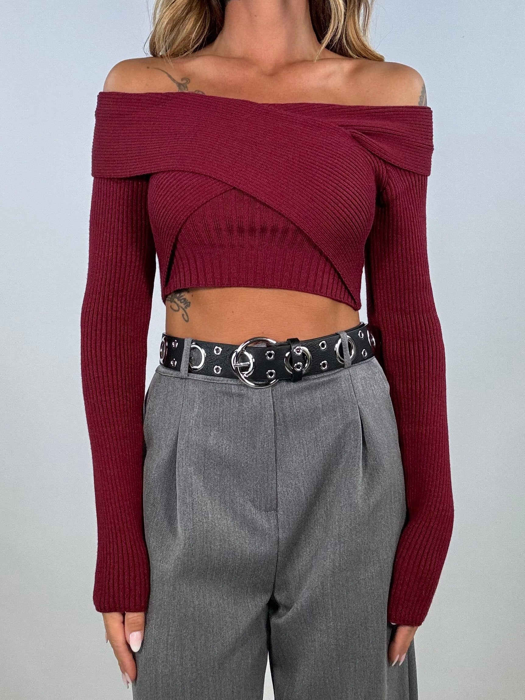 Pantaloni Completo Wide - Grigio