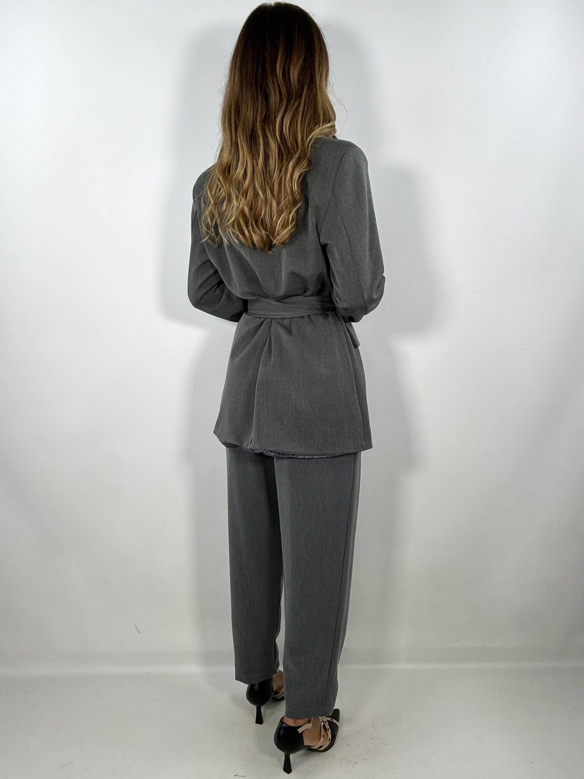 Blazer Completo Kimono - Grigio