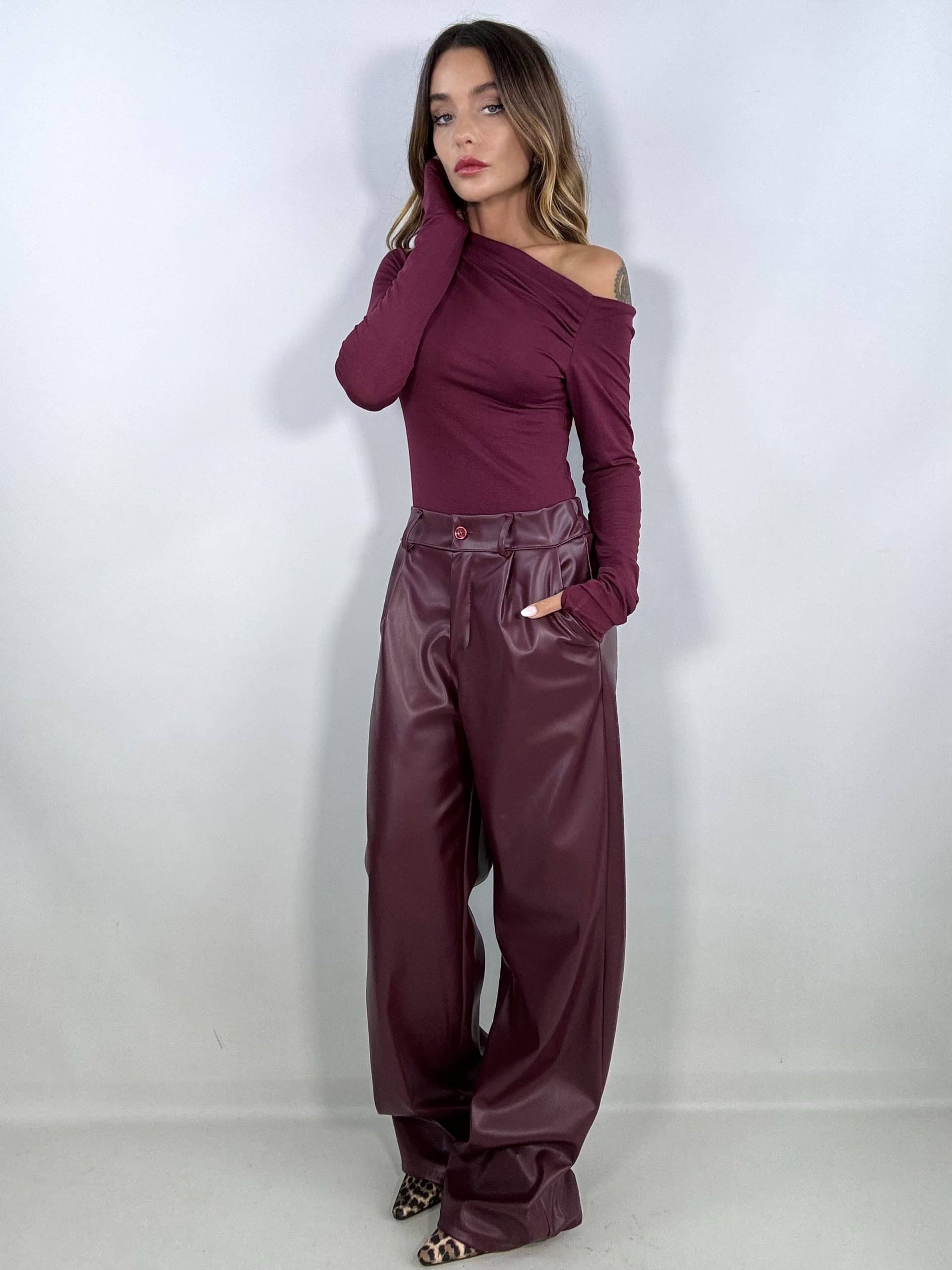 Maglia Basic Not Basic - Burgundy