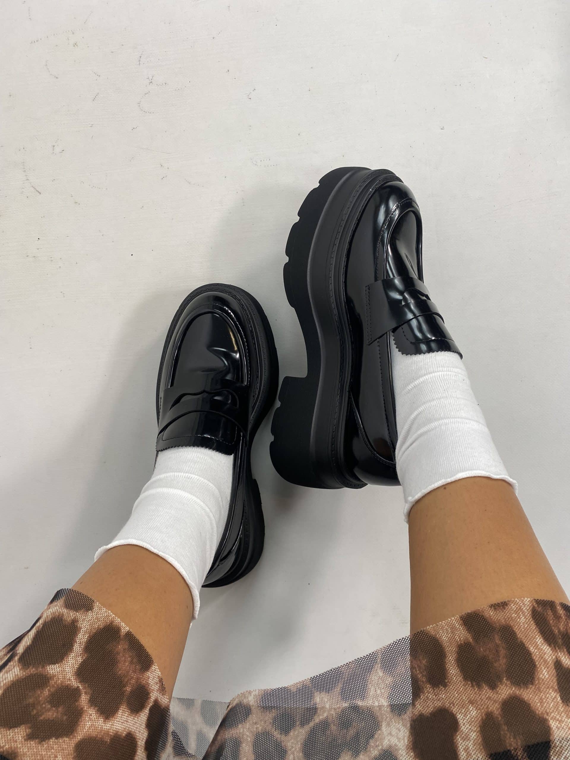 Mocassino Super Platform  - Nero
