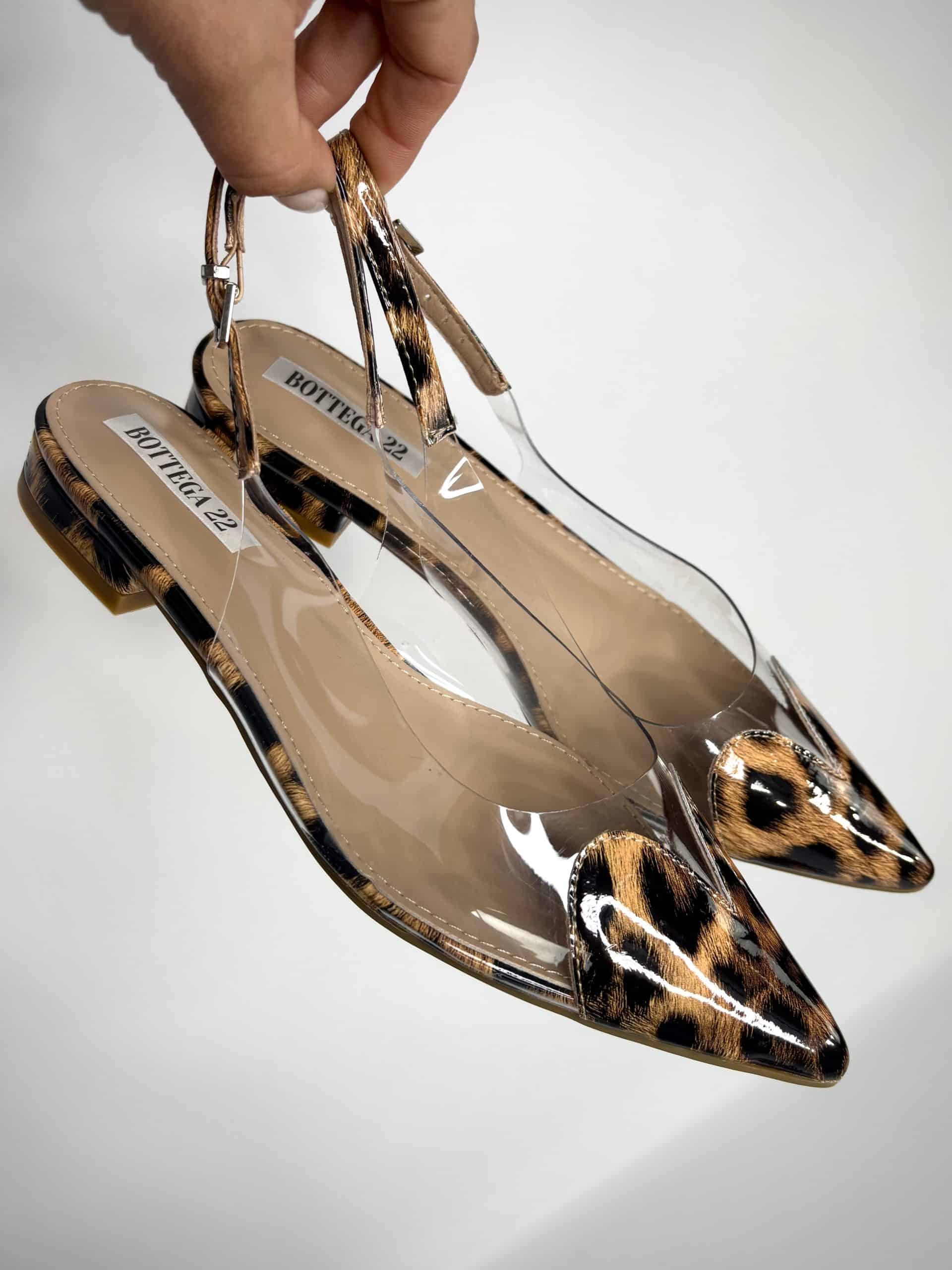 Ballerina Pvc Cuore - Leopardo