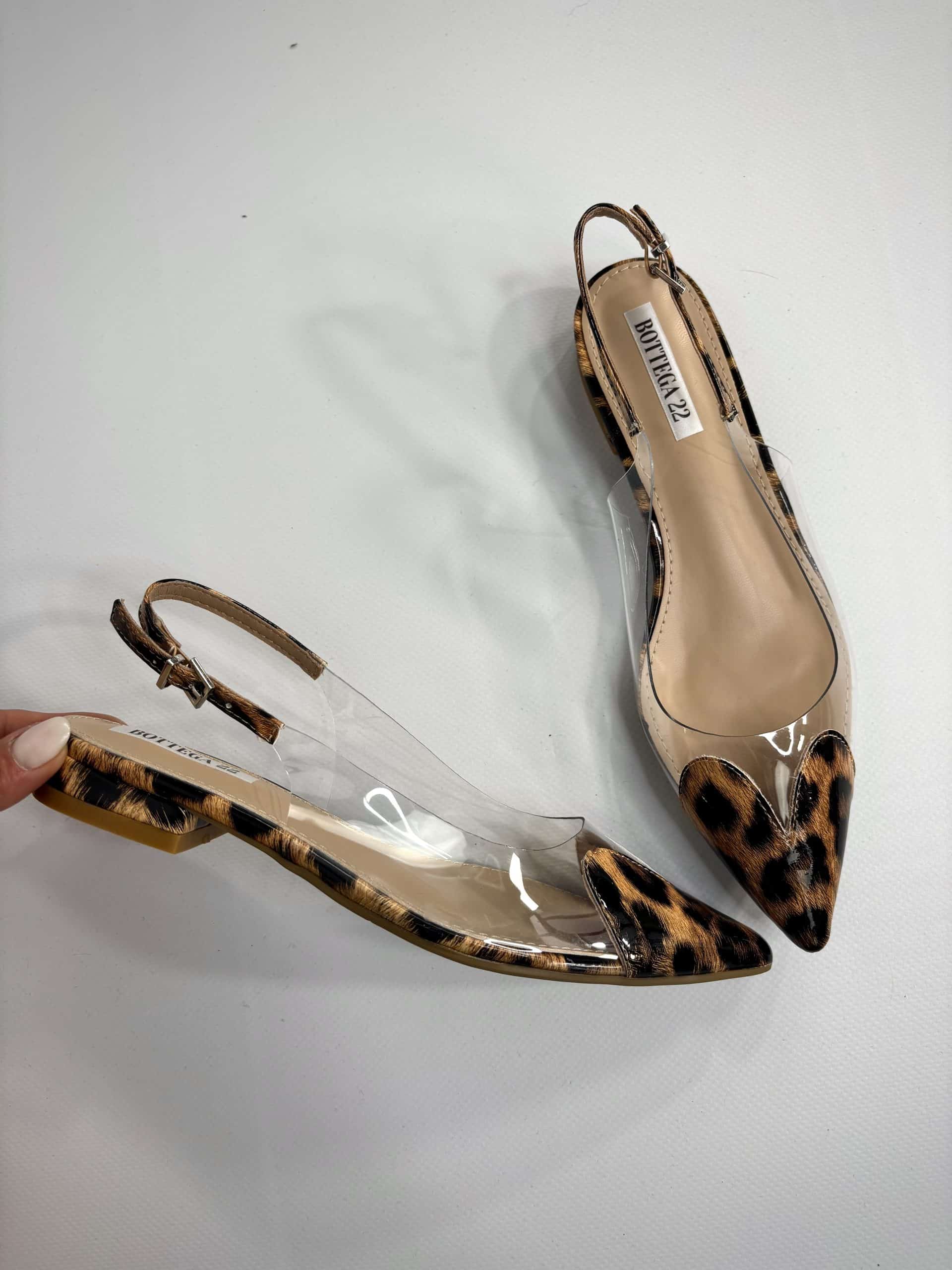 Ballerina Pvc Cuore - Leopardo