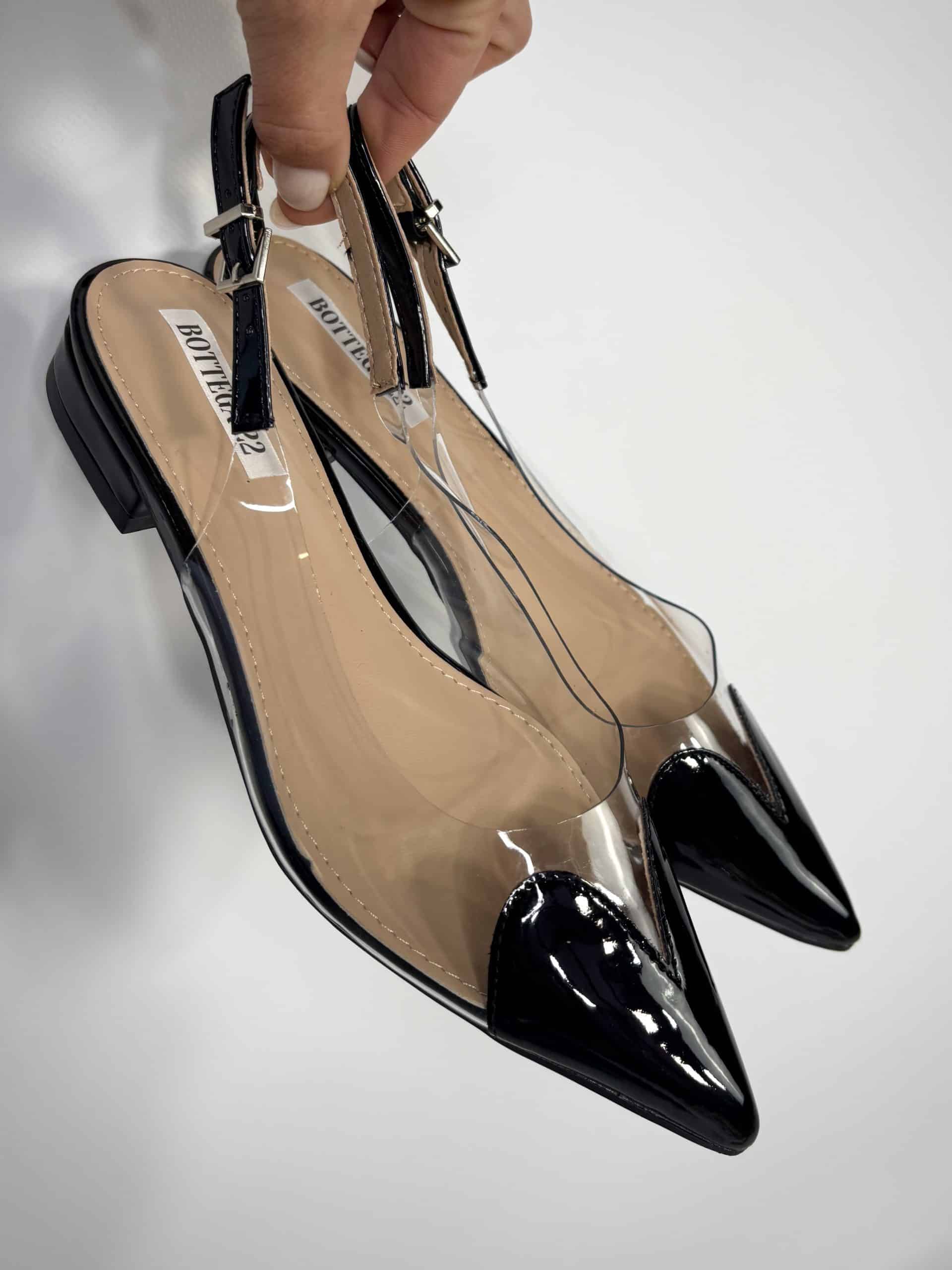 Ballerina Pvc Cuore - Nero