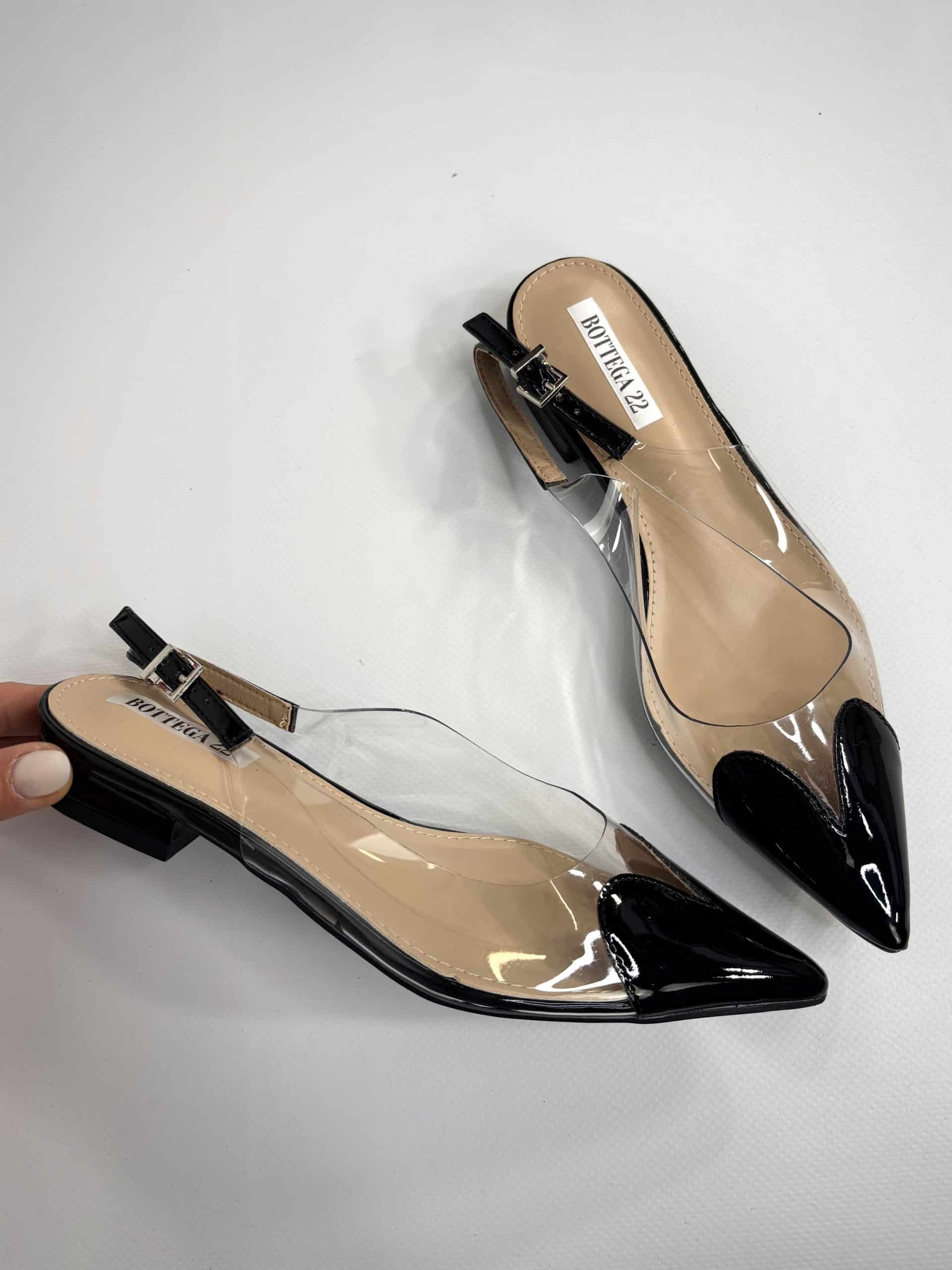 Ballerina Pvc Cuore - Nero