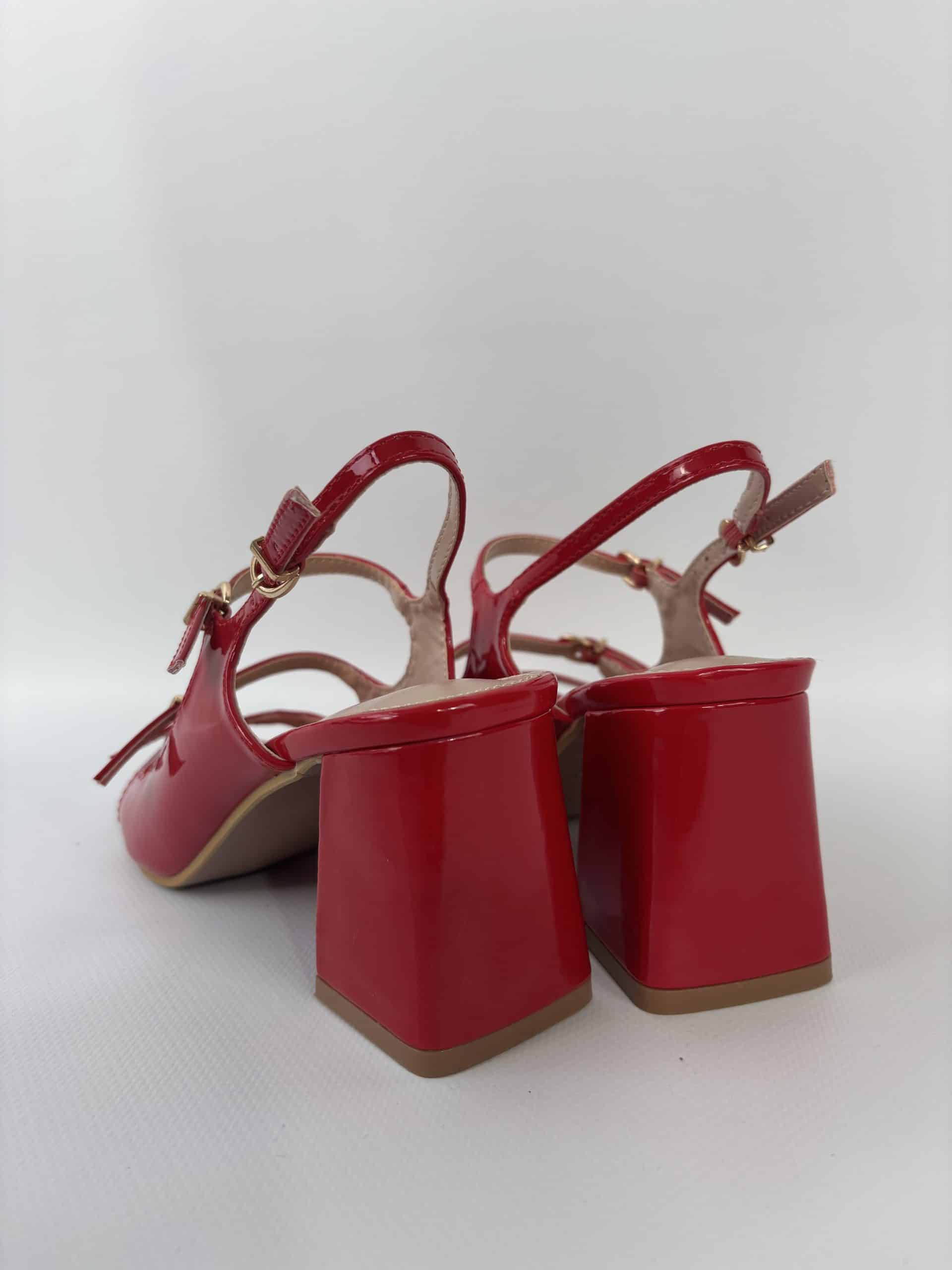 Sandali Bebe Tre Cinturini - Rosso