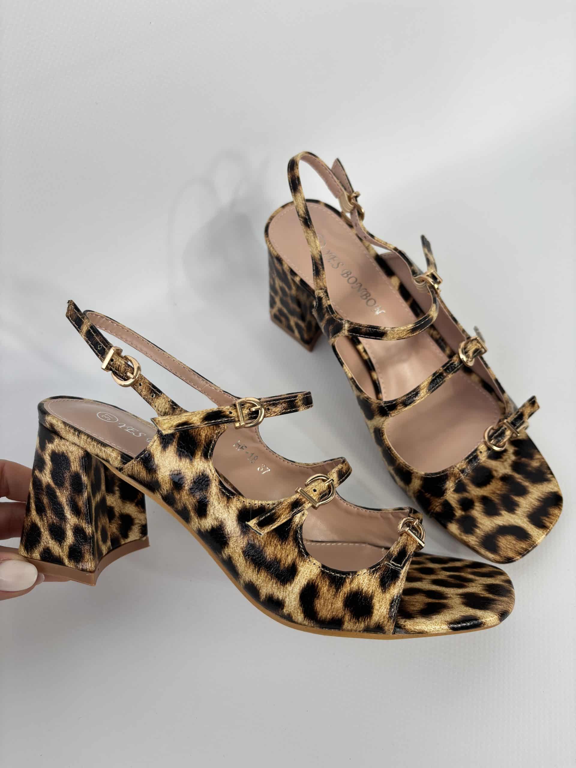 Sandali Bebe Tre Cinturini - Leopardo