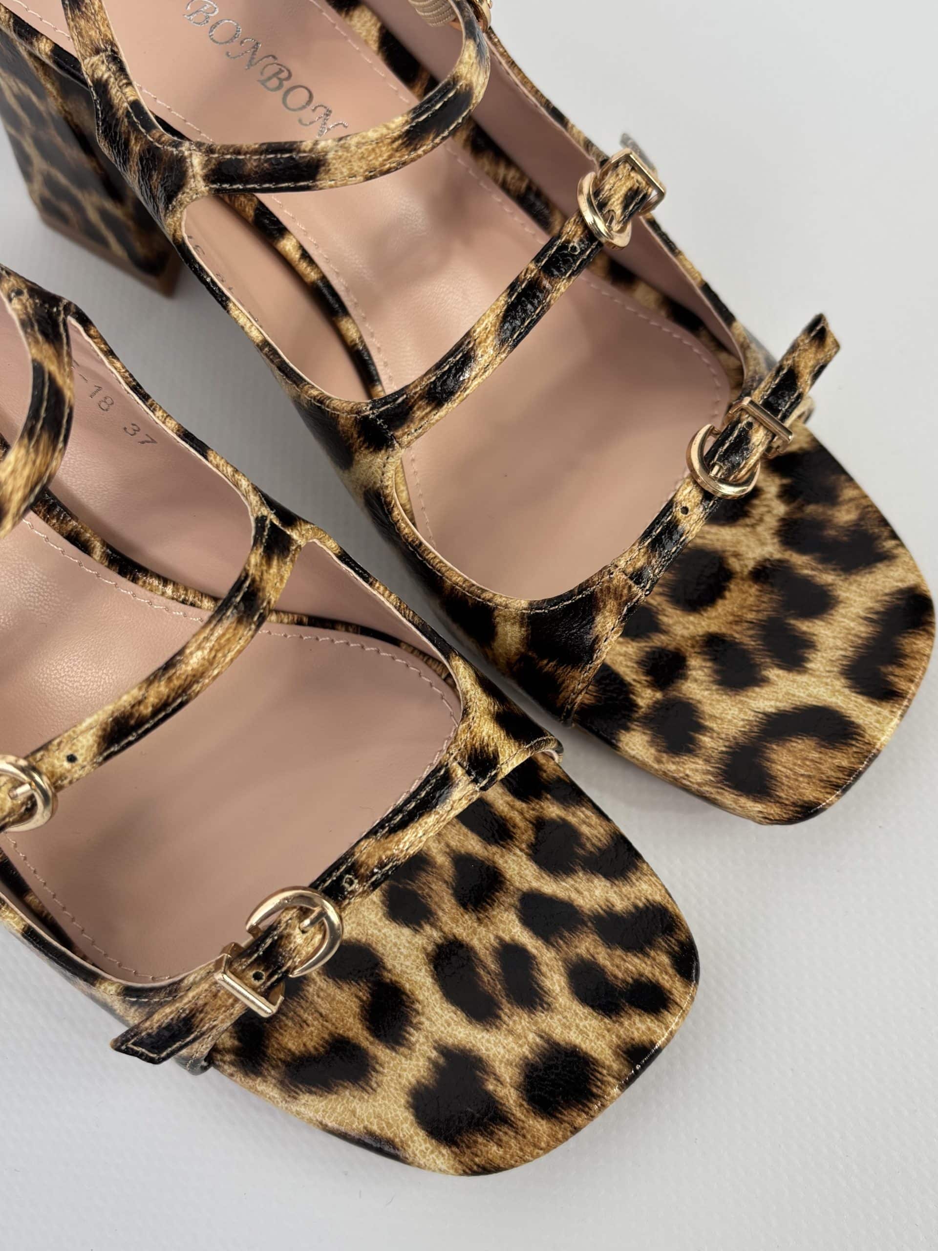 Sandali Bebe Tre Cinturini - Leopardo
